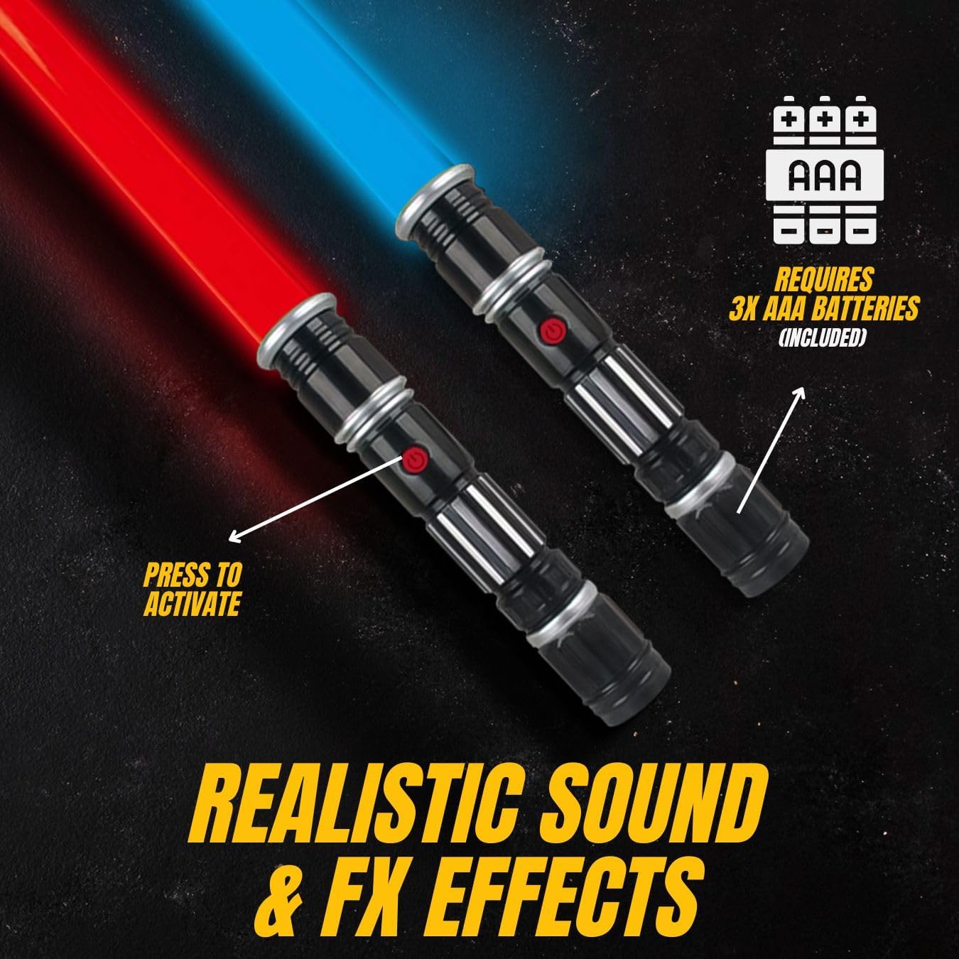 Liberty Imports 12 Pack LED Light Up Sabers Set - Motion Sensitive Retractable Swords with FX Sound Effects for Kids Party Supplies, Bulk Party Favors and Cosplay (Half Retract)