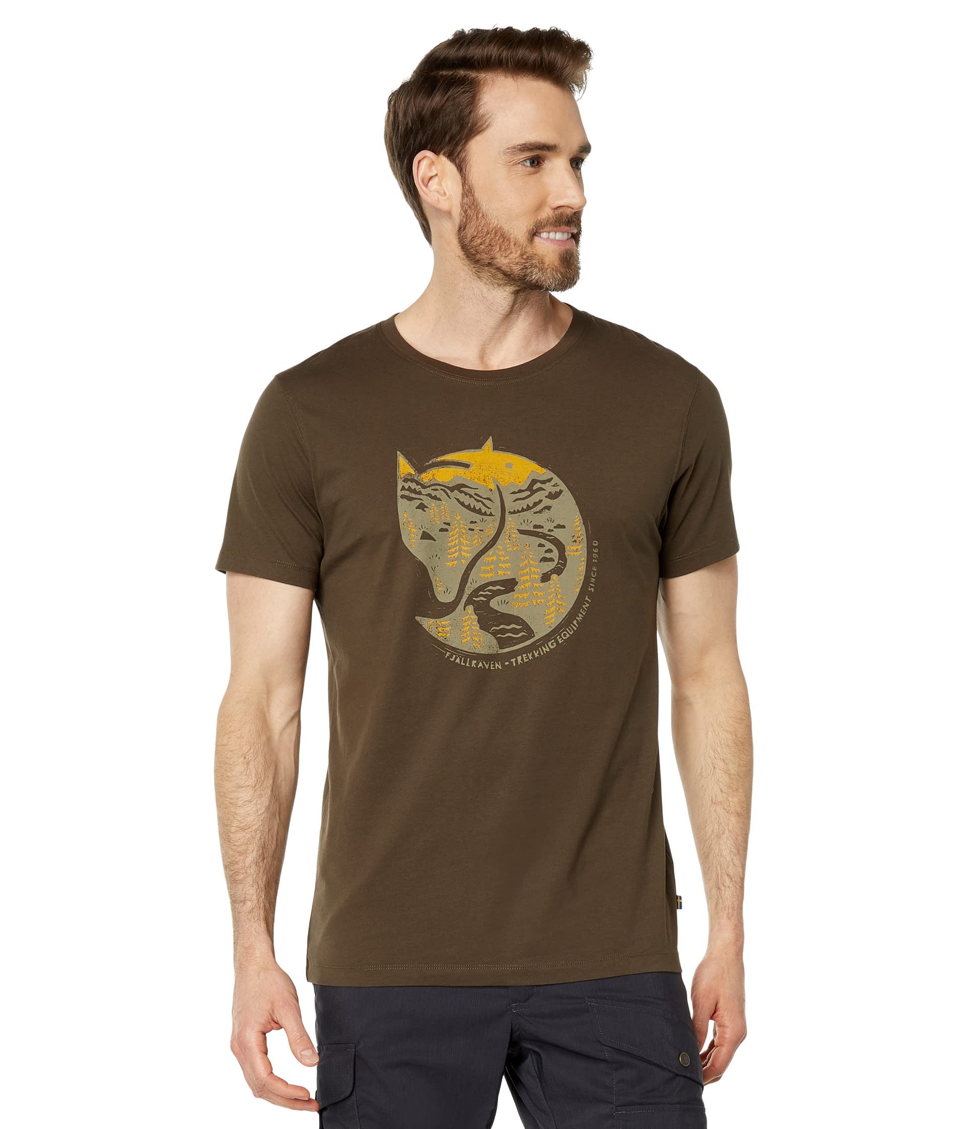 Fjallraven 87220 Arctic Fox T-shirt M T-shirt mens Dark Olive XL