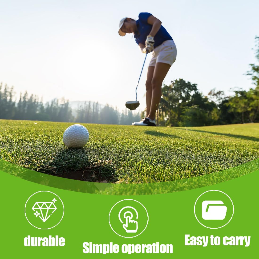 SULIUDAJI Contador de Golpes de Golf Mini con Llavero