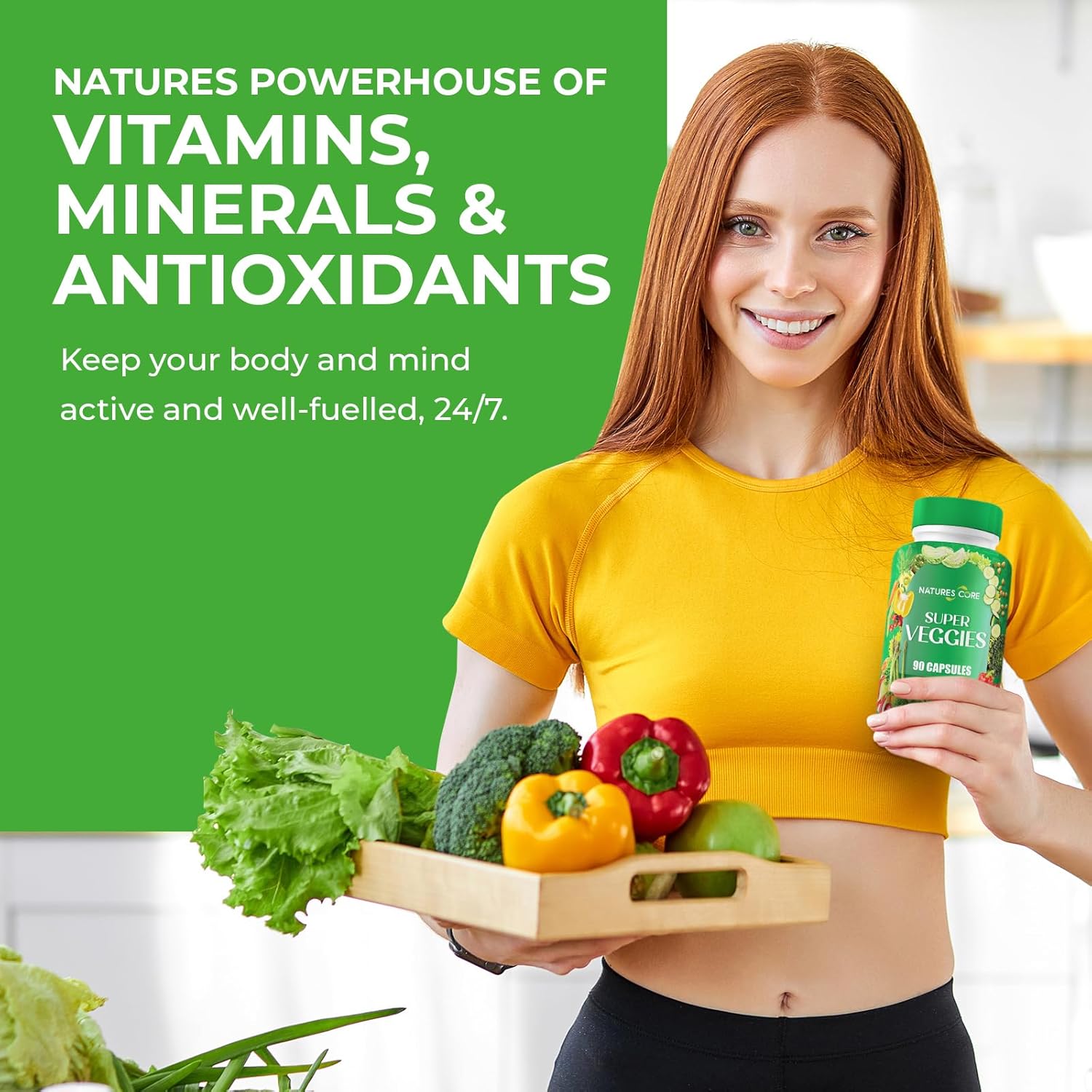 Nature's Core Fruit and Veggie Supplement - 360 Capsules -100% Whole Super Fruit and Super Vegetable Supplements & Vitamin, Made in USA, Soy Free, Vegan- 90 Count (Pack of 4) - Image 8