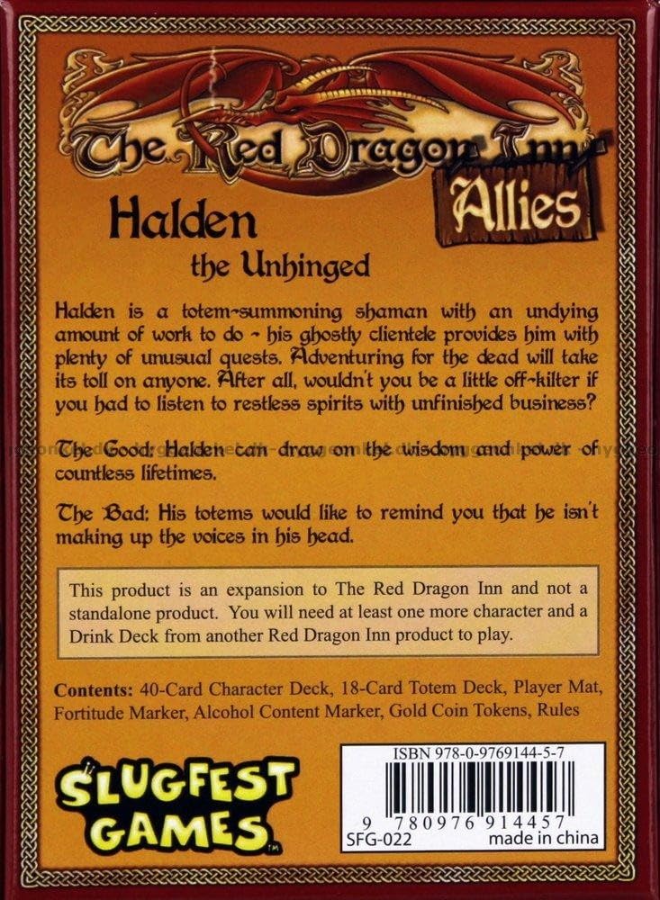 特撮 Red Dragon Inn: Allies - Halden the Unhinged (Red Dragon Inn Expansion): N/A Amazon.com: Slugfest Games Red Dragon Inn: Allies Halden The