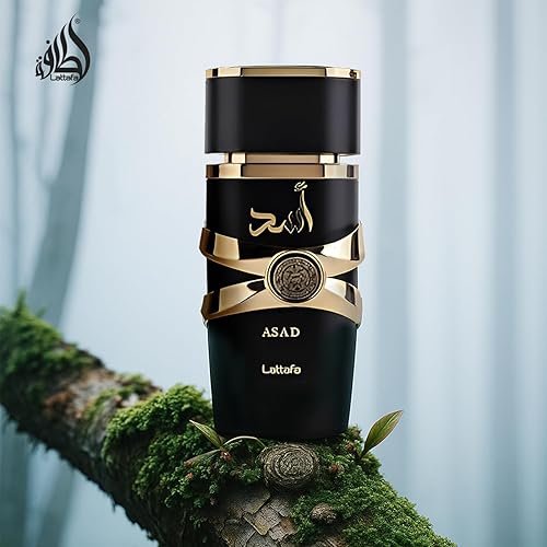 Miniatura 5 de Lattafa Importado Perfume de lujo de larga duración Asad Premium Refrescante Oud y Almizcle Fragancias Eau De Parfum 3.4 fl oz Perfume para Unisex