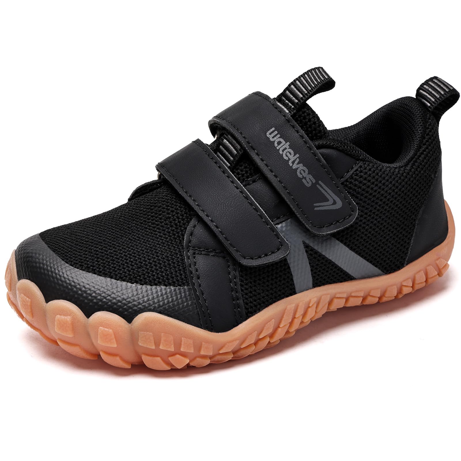 WateLves Barfußschuhe Kinder Barfussschuhe mit Klettverschluss Jungen Mädchen Atmungsaktiv,Größe 25-36 EU