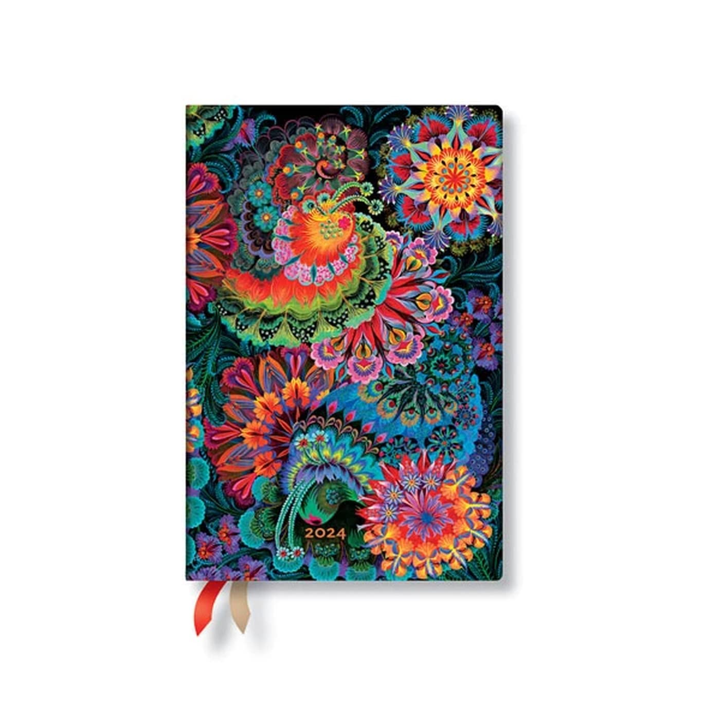 Moonlight (Olena’s Garden) Mini Verso 12-month Dayplanner 2024, multicoloured, Verso - Mini (140 x 95) 160p