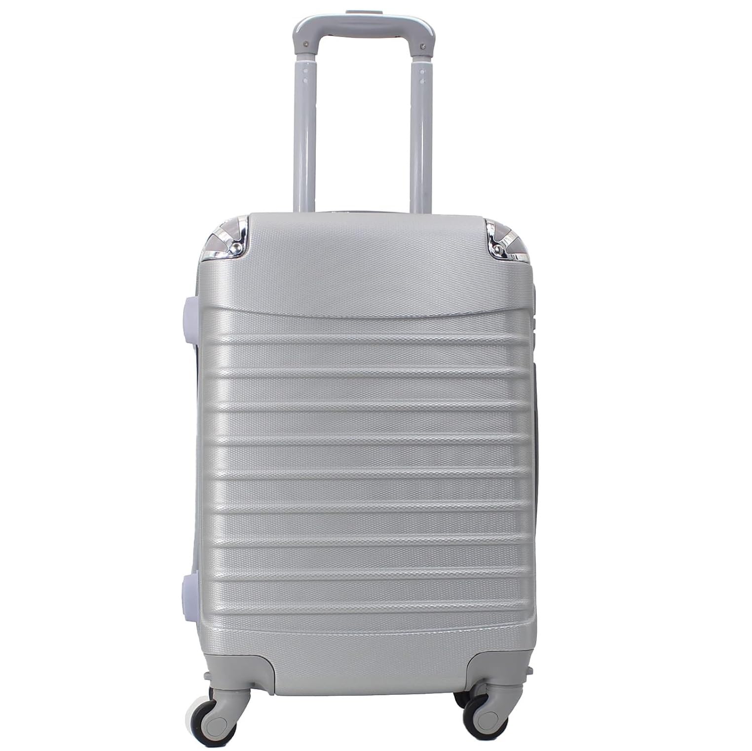 Cesta de Navidad Lote navideño Gourmet con Maleta Trolley Equipaje de Mano 4 Ruedas giratorias 26 articulos Total (Gris)