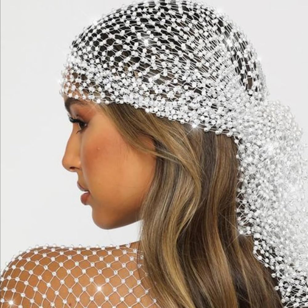 Amazon.com : GFLPO Rhinestone Mesh Headband Rhinestone Head