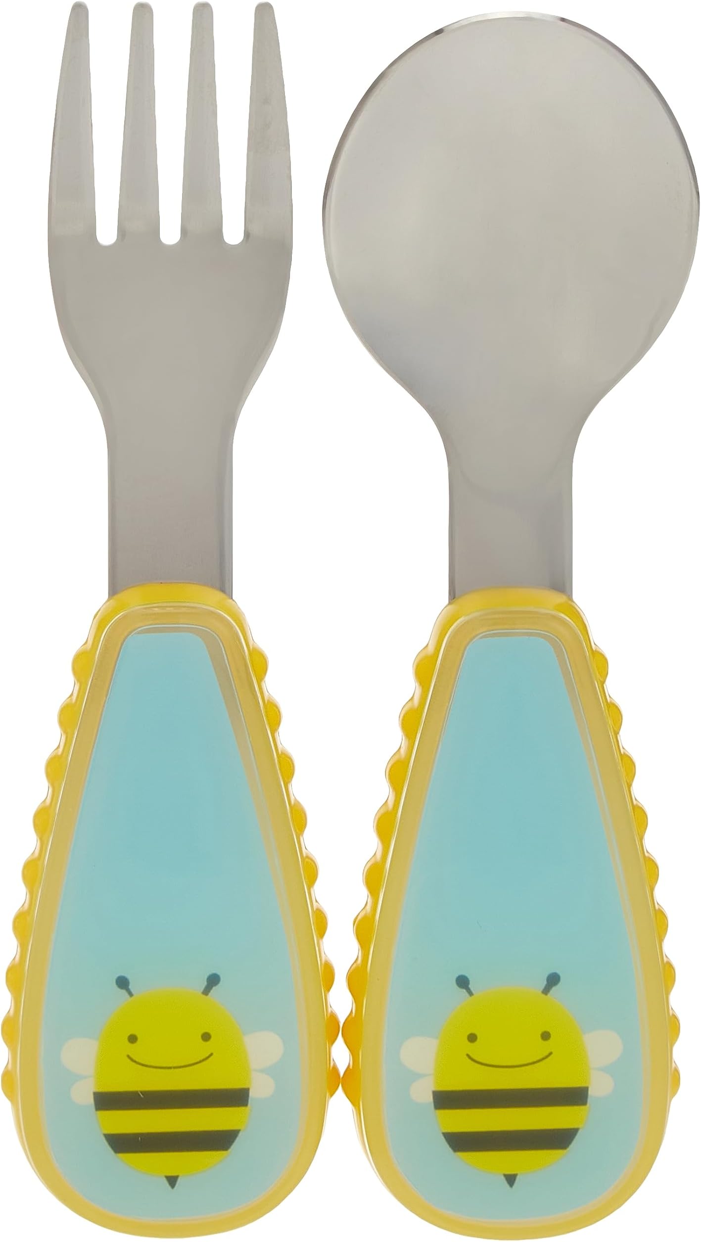 Skip Hop Toddler Utensils, Zootensils Fork & Spoon Set, Bee