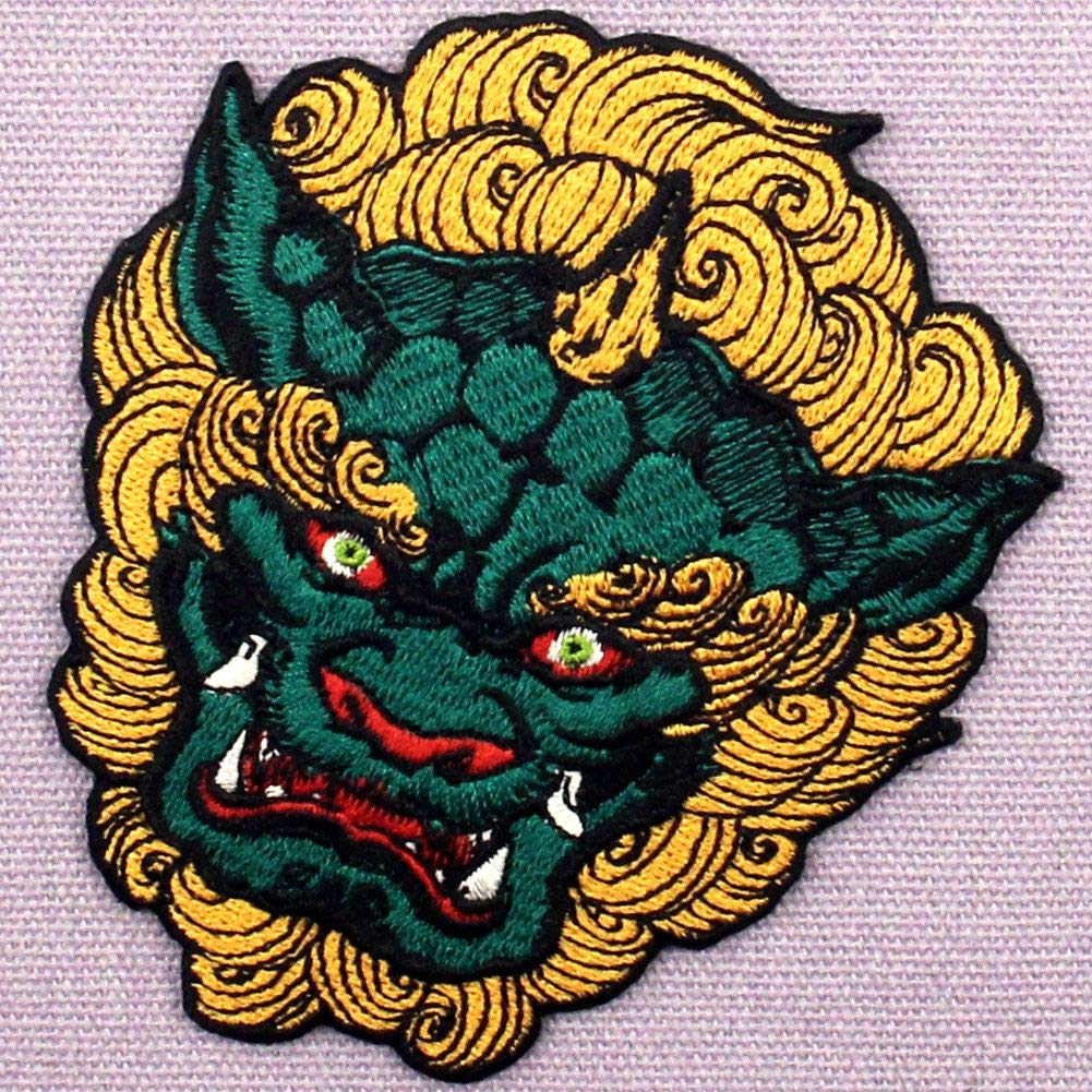 FOG パッチ おまけ付き Amazon.com: ZEGINs Fudog Lion Dog Patch Embroidered Applique