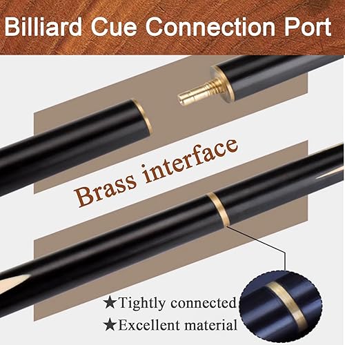 Miniatura 5 de Tacos de billar profesionales 10MM Snooker chino negro ocho americano nueve bolas, taco de billar con caja que proporciona accesorios 34 división