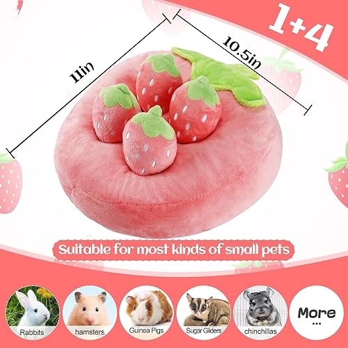 Miniatura 5 de Biggun Juguetes de forraje para conejos, juguetes novedosos para conejos, conejitos, animales pequeños, juguetes interactivos de enriquecimiento