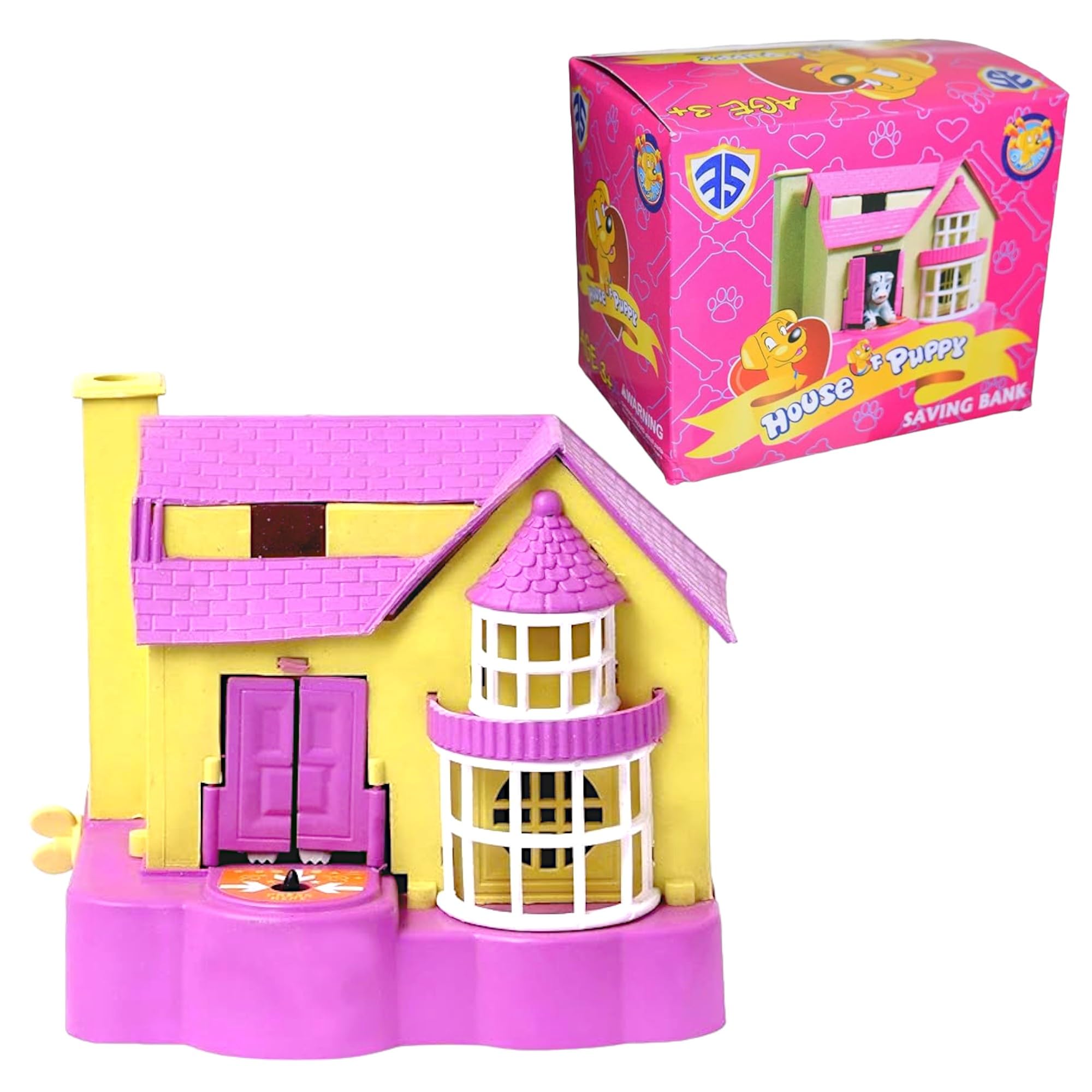 Toy24 Brand Puppy House Coin Collecting Puppy Pink Piggy Bank | Money Bank for Kids and Boys and Girls | House of Puppy | Classic Coin Stealer with Superior Mechanics and Material for Age +2 Year (B0D929ZFJ6) Amazon Price History, Amazon Price Tracker