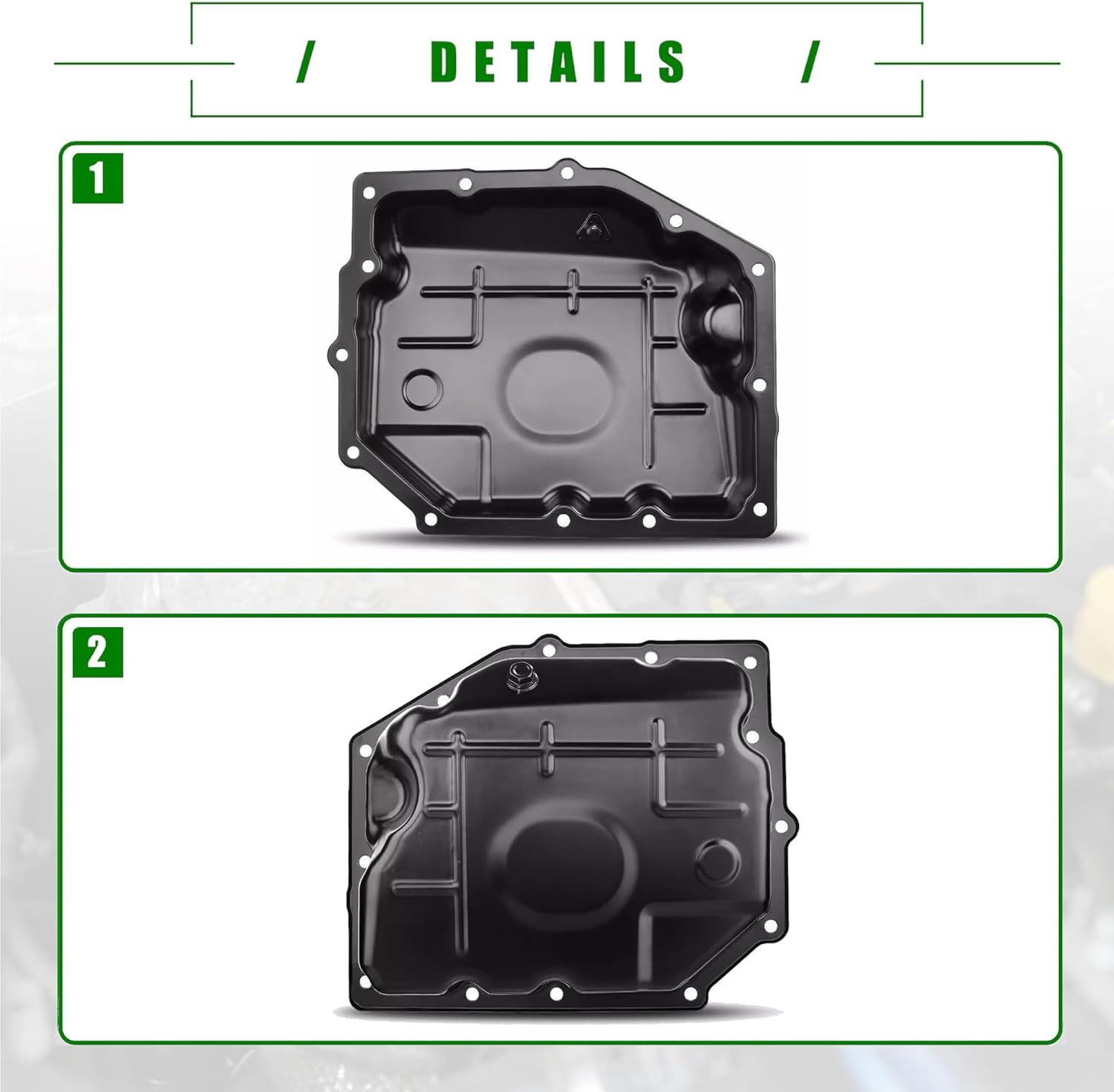 PartsFlow Transmission Oil Pan Compatible with Chrysler 300, Dodge Challenger, Charger, Dakota, Durango, Magnum, Nitro, Ram 1500, Jeep Grand Cherokee, Liberty, Wrangler, Mitsubishi Raider