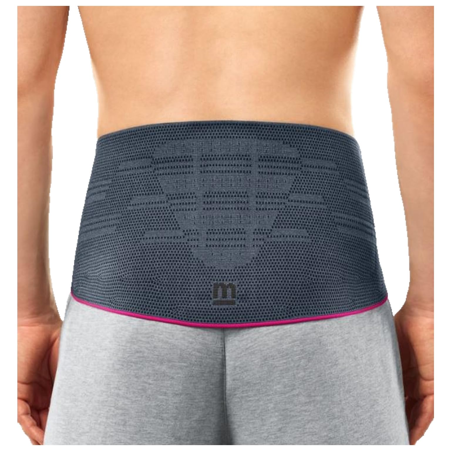 medi Lumbamed Plus vendaje de espalda para mujeres - Órtesis lumbar de soporte para estabilización con almohadilla Vario-Flex - Color: Plata - Tamaño: IV - Regulación de humedad y transpirable