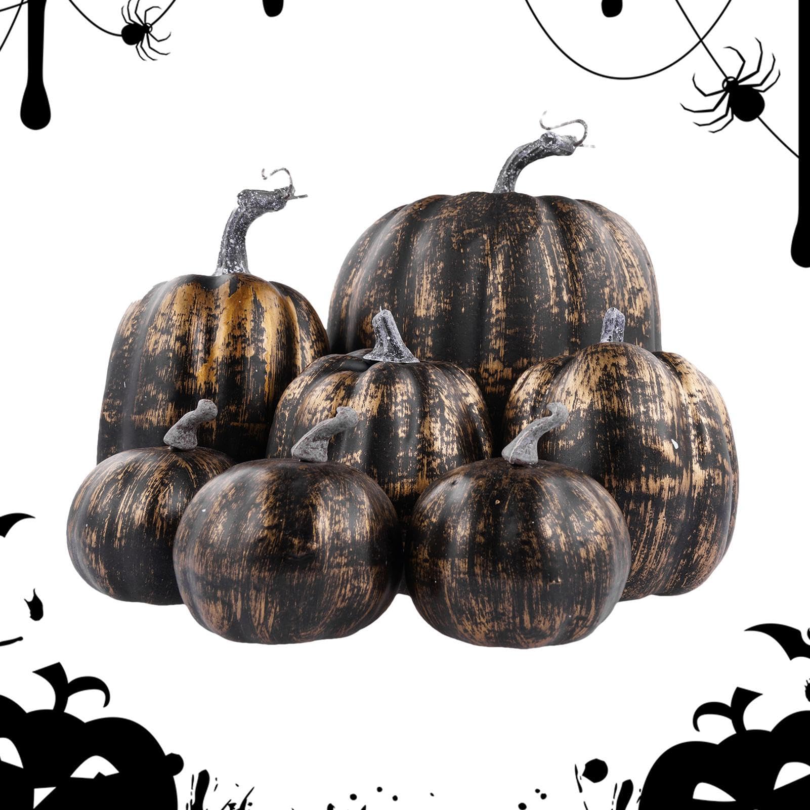 Calabazas de espuma para Acción de Gracias y decoración otoñal del hogar