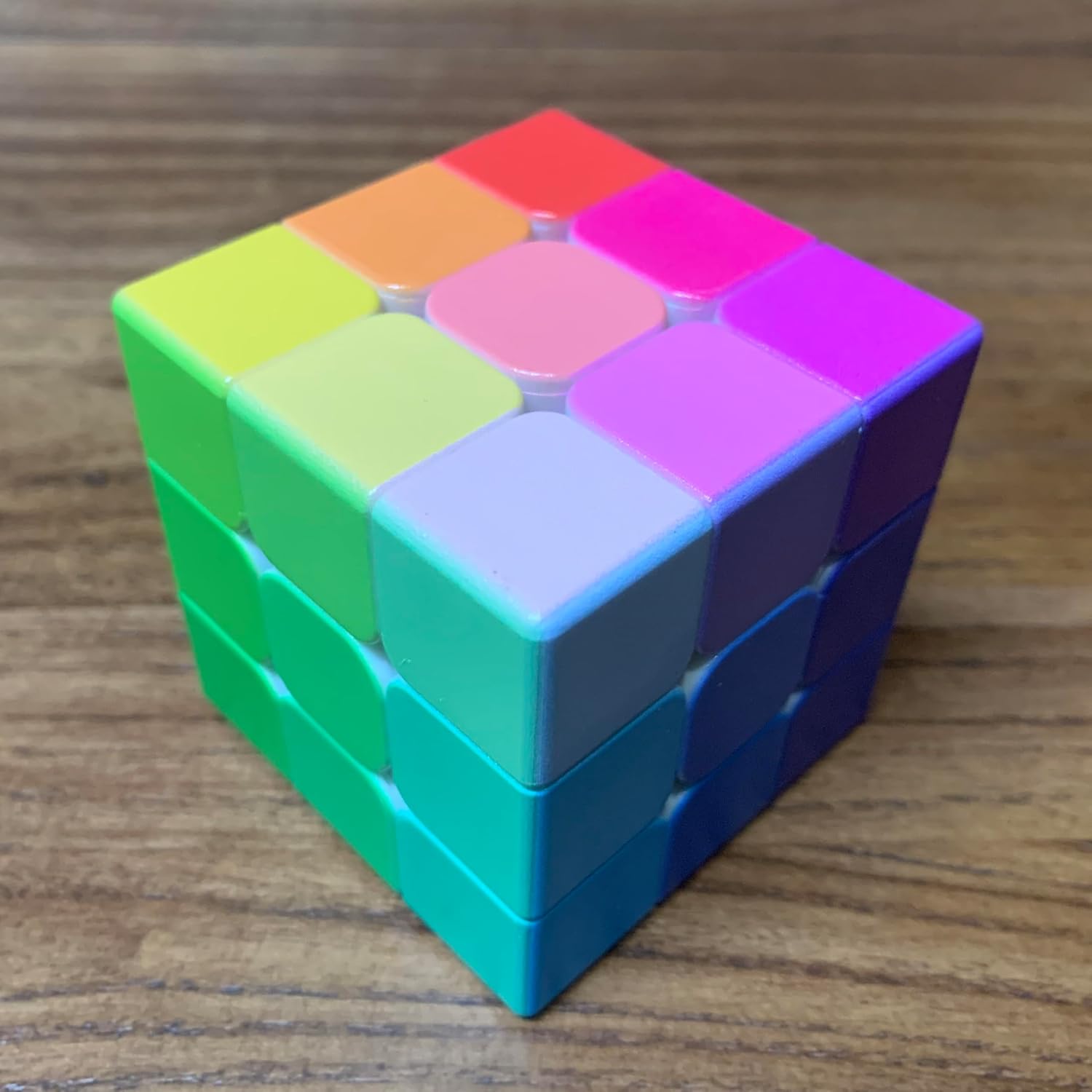 Cuberspeed Gradient Cube 3x3 Speed Cube Impossible, 3x3 Cube Advanced Difficulty Classic Color-Matching Problem-Solving Puzzle Game Toy for Adults & Kids Ages