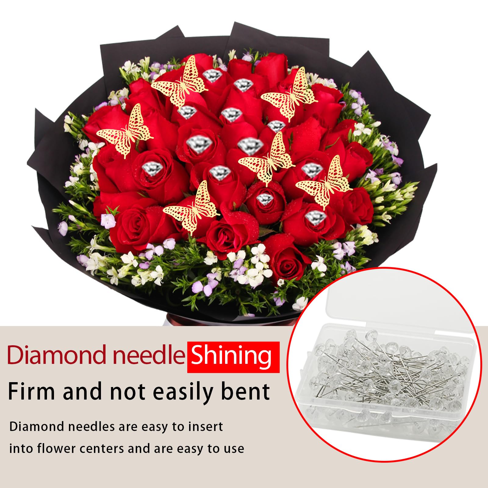 Pack Decoración Floral: 20 Hojas Papel Regalo + 12 Mariposas 3D + 10 Tarjetas + Cinta Satén - Ideal Para Ramos, Bodas, Cumpleaños