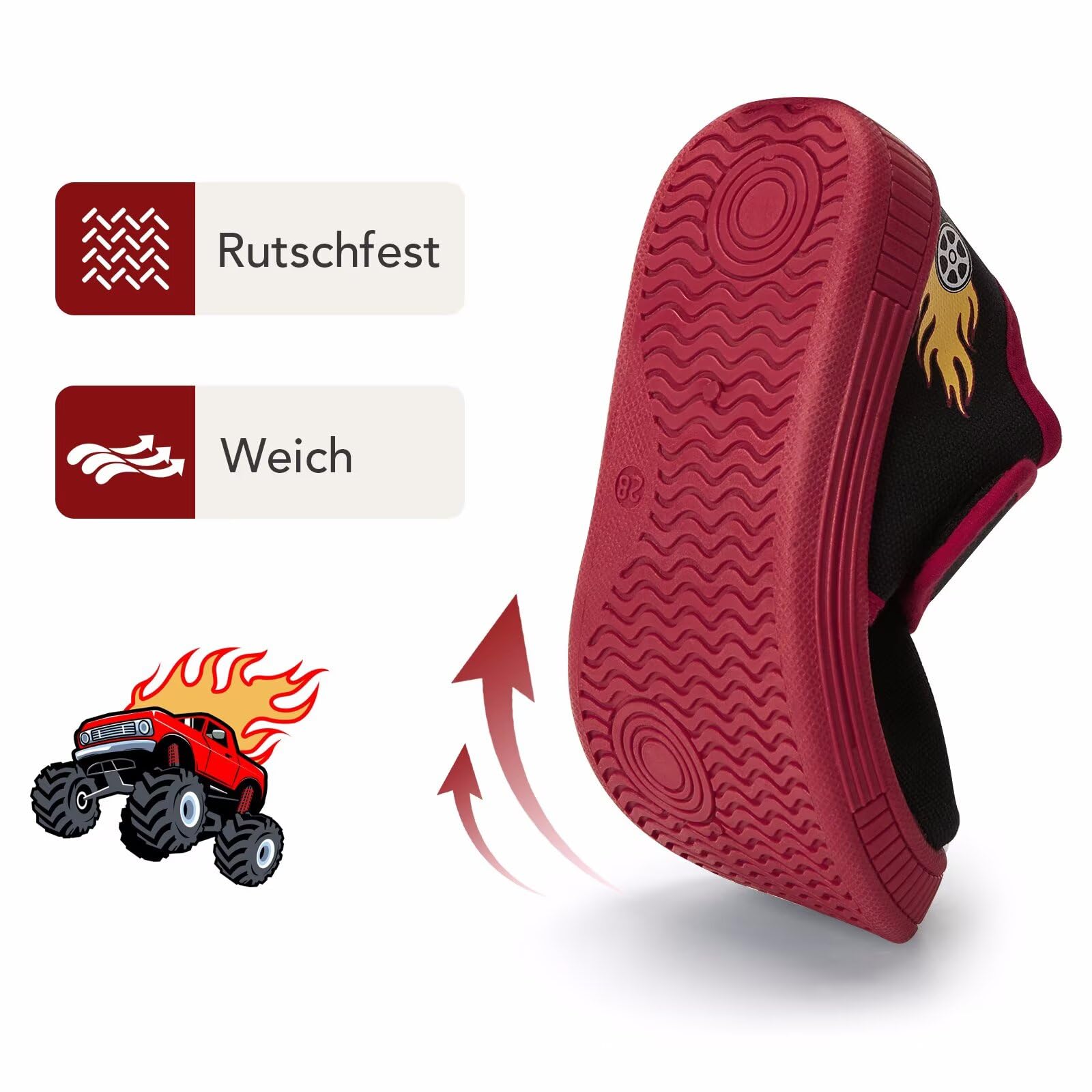 EUXTERPA Hausschuhe Kinder Jungen Mädchen Kleinkind Hausschuhe Unisex Barfuß leichte Hausschuhe Kindergarten Indoor-Anti-Rutsch
