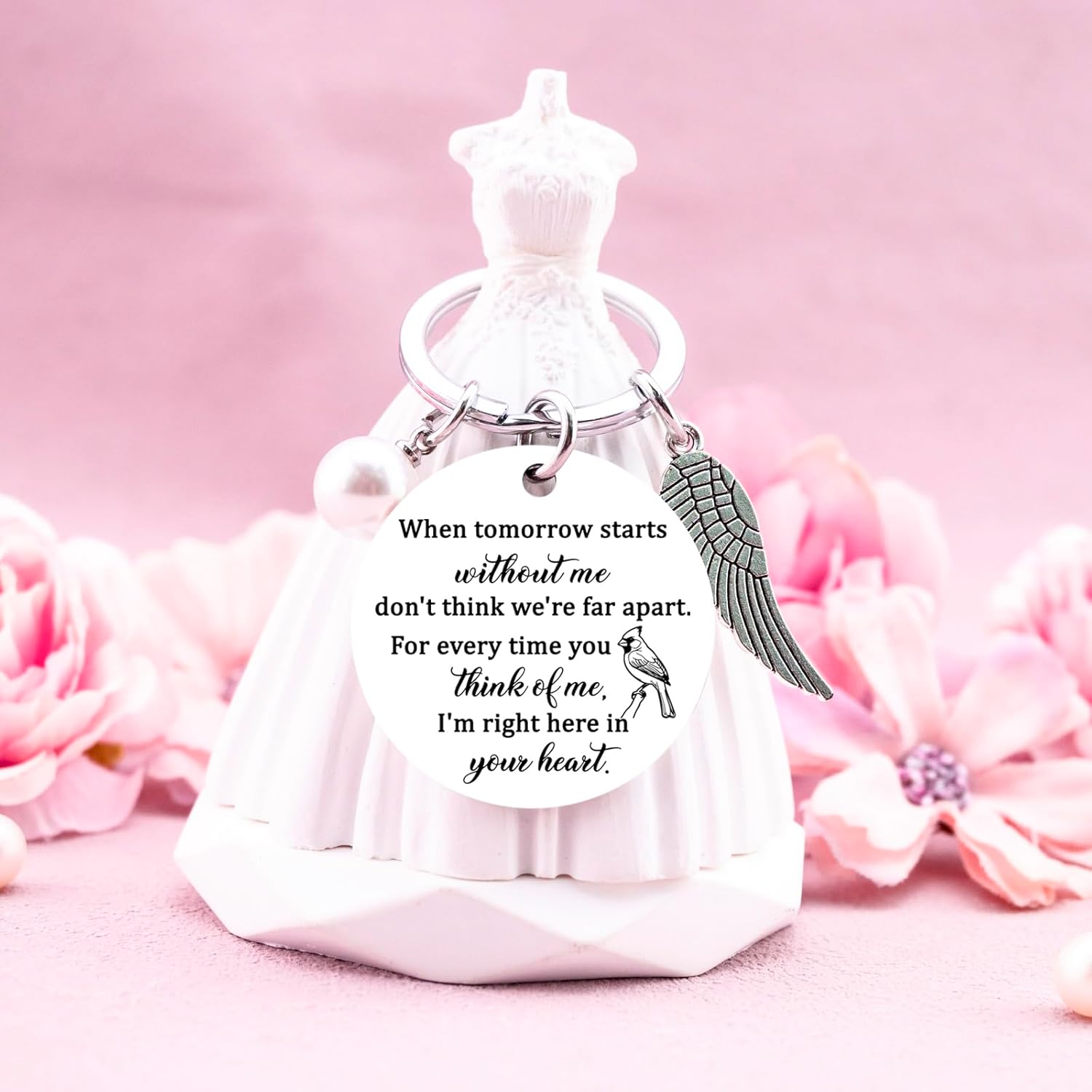 Sympathy Gifts For Loss Of Loved One Sorry For Your Loss Gifts Remembrance Condolences Gift For Women Bereavement Memorial gifts For loss Of Mom Dad Cardinal Keychain - Image 5