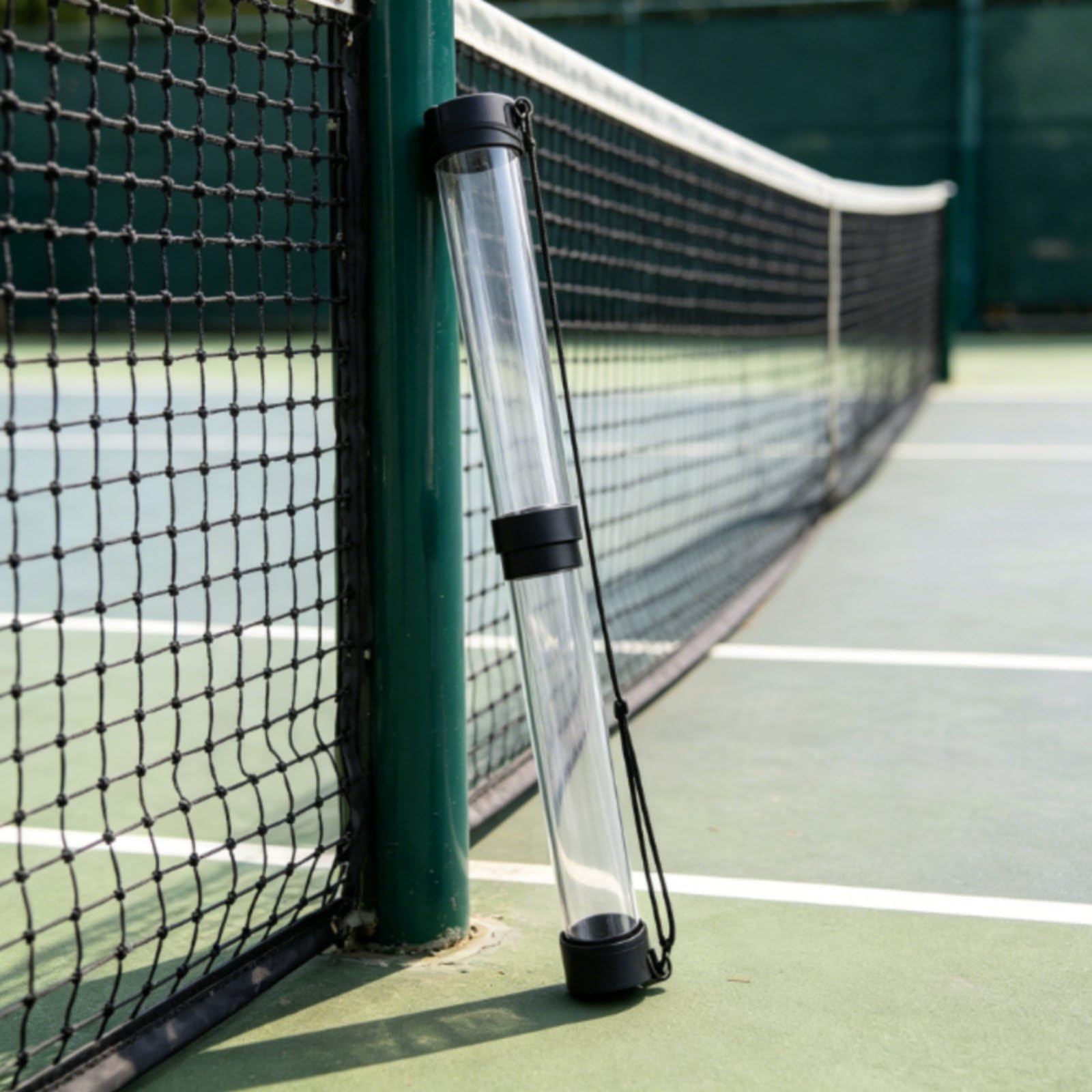 Milageto Sammler Tennissammler Ballröhre Ballaufnehmer mit Teleskoprohr Und Gummibändern aus für Effizientes Einsammeln Und Kompakte Aufbewahrung für Tennisschule Hobbyspieler Trainingsplatz