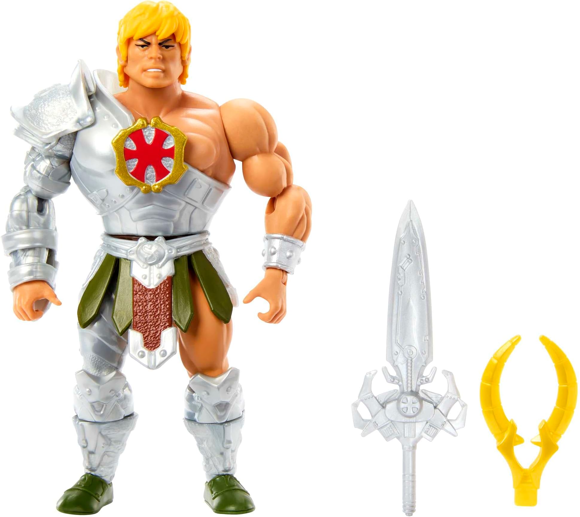 Masters of the Universe Origins Action Figure & Accessory, Rise of Snake Men Armor He-Man & Mini Comic Book, 5.5 Inch