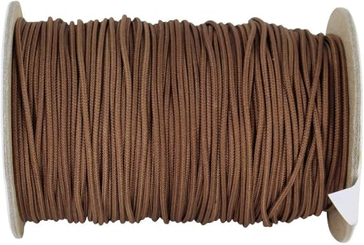 SGT Knots Mini Blind Cord - Durable Polyester Lift Cord for Crafting, DIY Projects 0.9mm x 100 yds, Chocolate