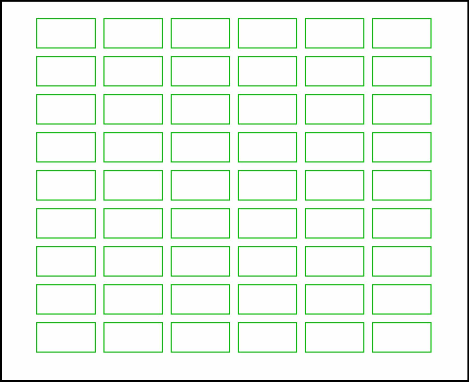 VishYogi Printers White Blank Label(20mmx10mm) with Green Color Border for General Use - Labels Count - (1000)