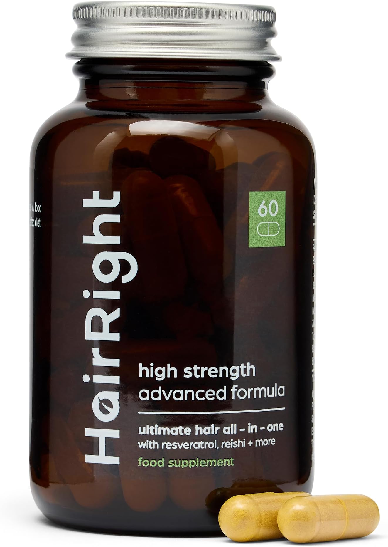 DHT Blocker Hair Loss Supplement - High Strength - 100% Natural - Gluten Free and Vegan Friendly - 60 Capsules