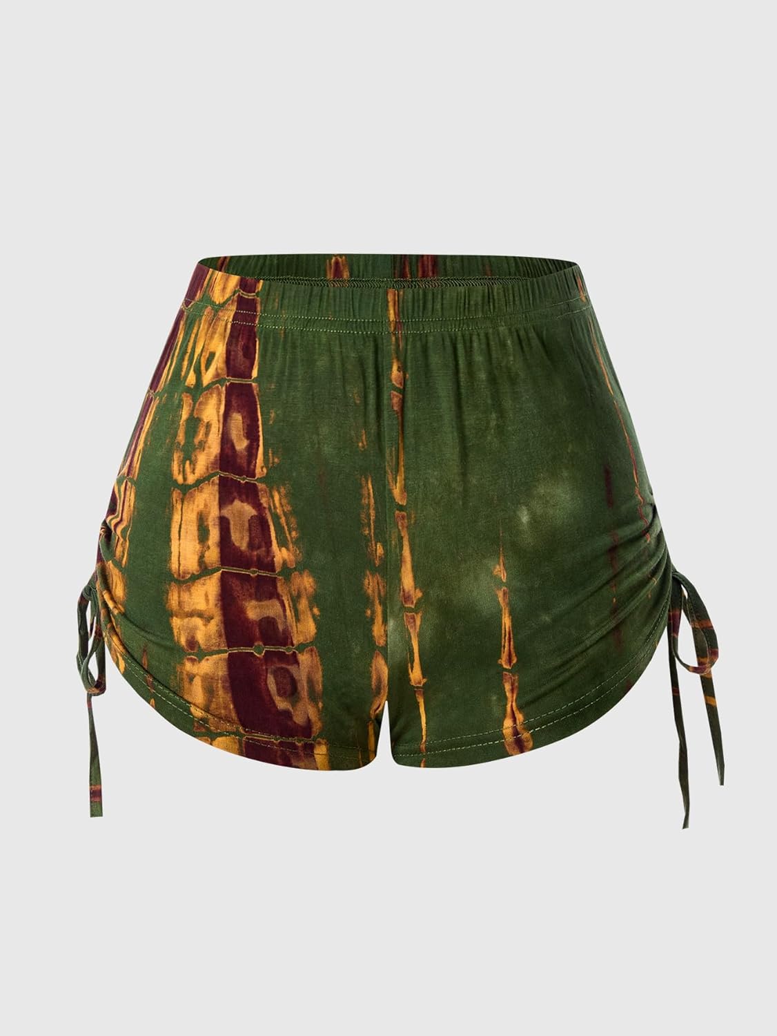 Women's 2 Piece Party Club Outfits Y2k Lace Up Backless Deep V Neck Top and Mini Shorts Matching Sets - Image 4