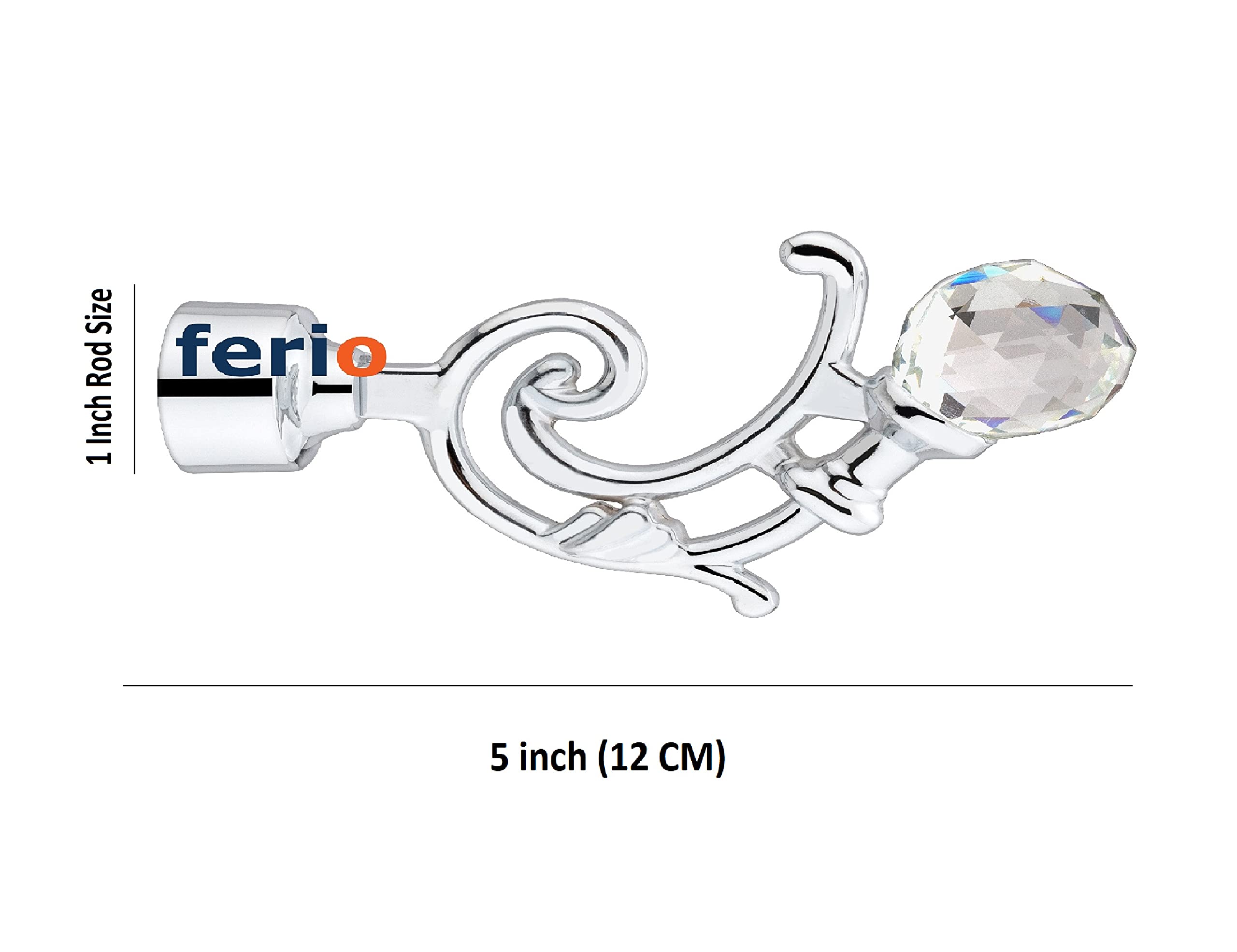 Urbanest Set of 2 Worcester Finial, 2 3/8-inch Tall, Antique Gold