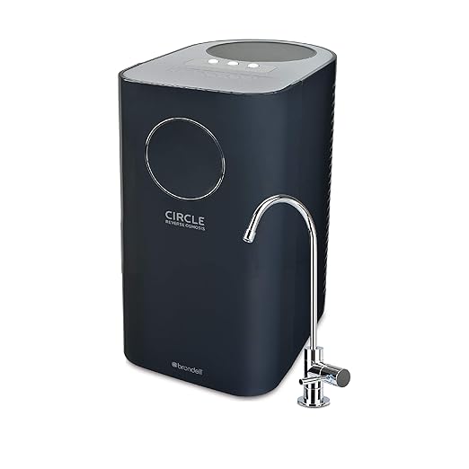 Brondell Circle Reverse Osmosis System, Under Sink, Black 4 Stage RO