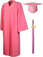 GraduationMall Matte 2026 Graduation Gown Cap Tassel Set - High School College Bachelor Regalia