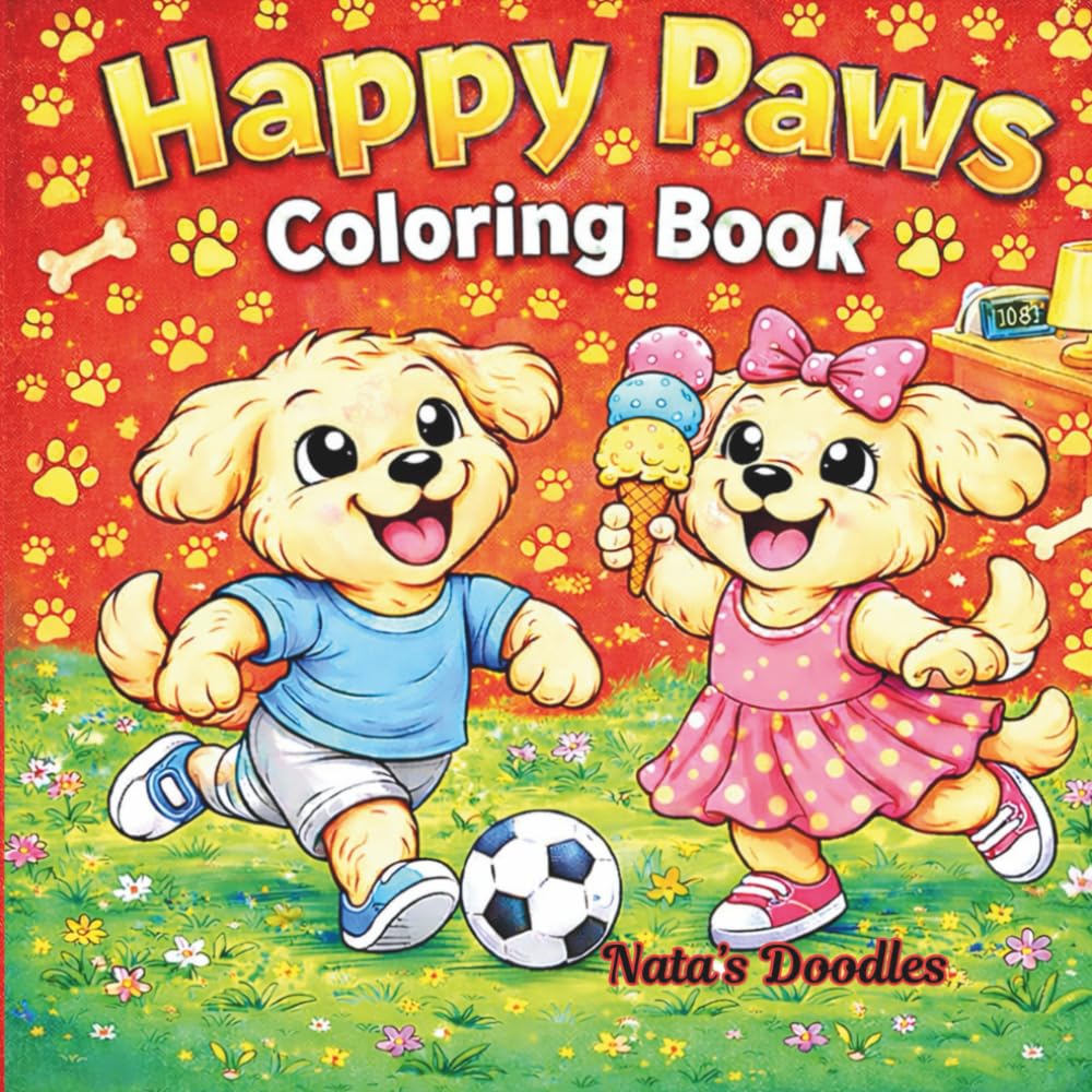 Happy Paws: Coloring Book