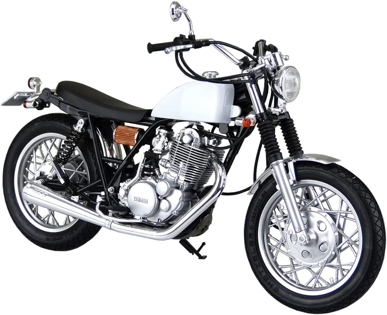 Aoshima 1/12 The Bike Series Yamaha 1JR SR400S Limited Edition 1995 with Custom Parts Plastic Model Molding Color 56