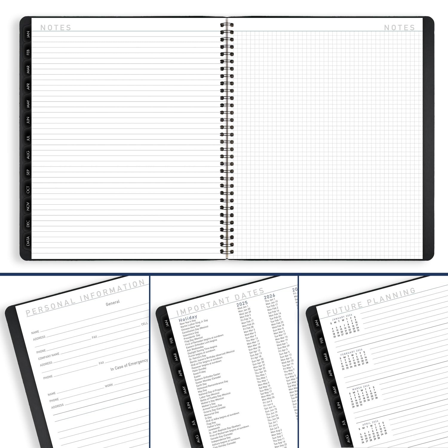 AT-A-GLANCE 2025 Planner, Monthly, 9" X 11", Large, Contemporary