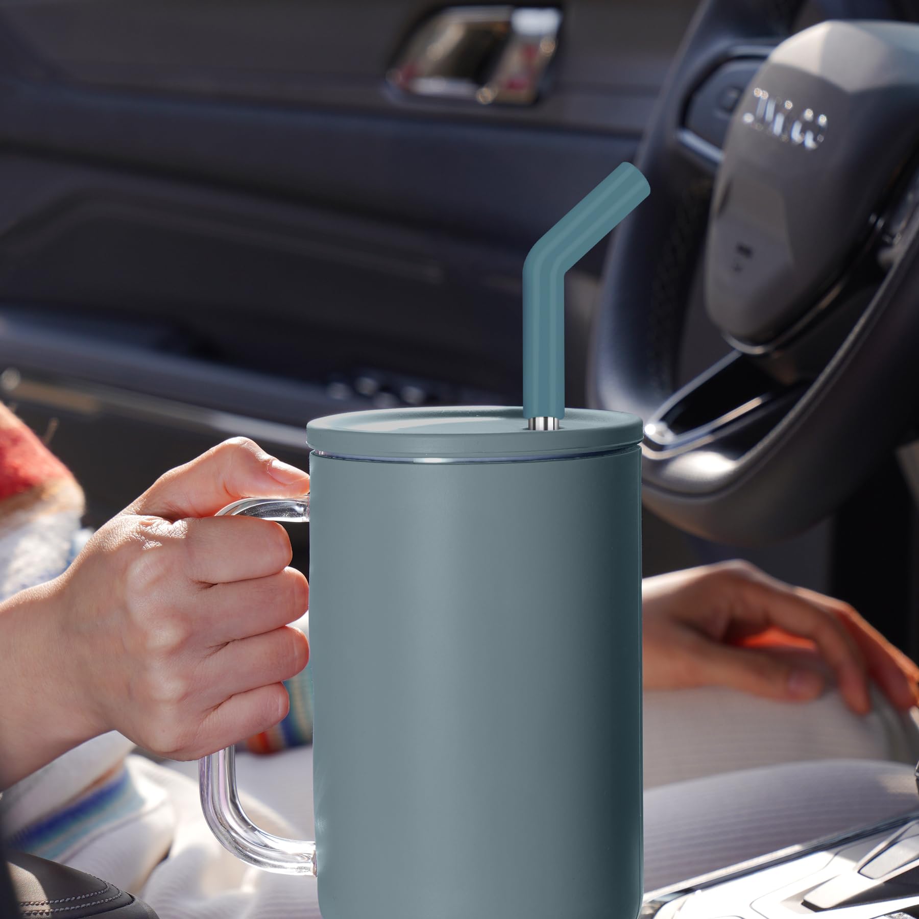 6-Pack Stainless Steel Reusable Straw With Silicone Tip 3 Sizes - View #7