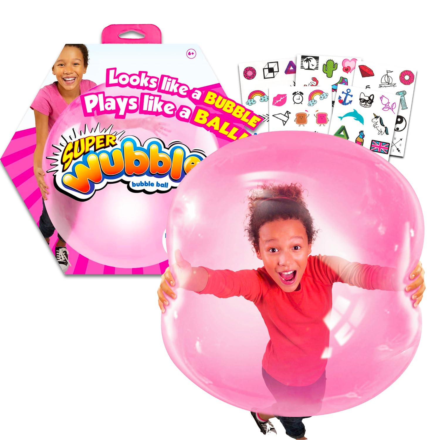 Amazon.com: Wubble Bubble Ball Pink - Bundle with Pink Super