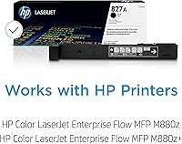 Vista 2 de HP 827A Black Toner Cartridge Works Color Laserjet Enterprise Flow MFP M880 Series CF300A