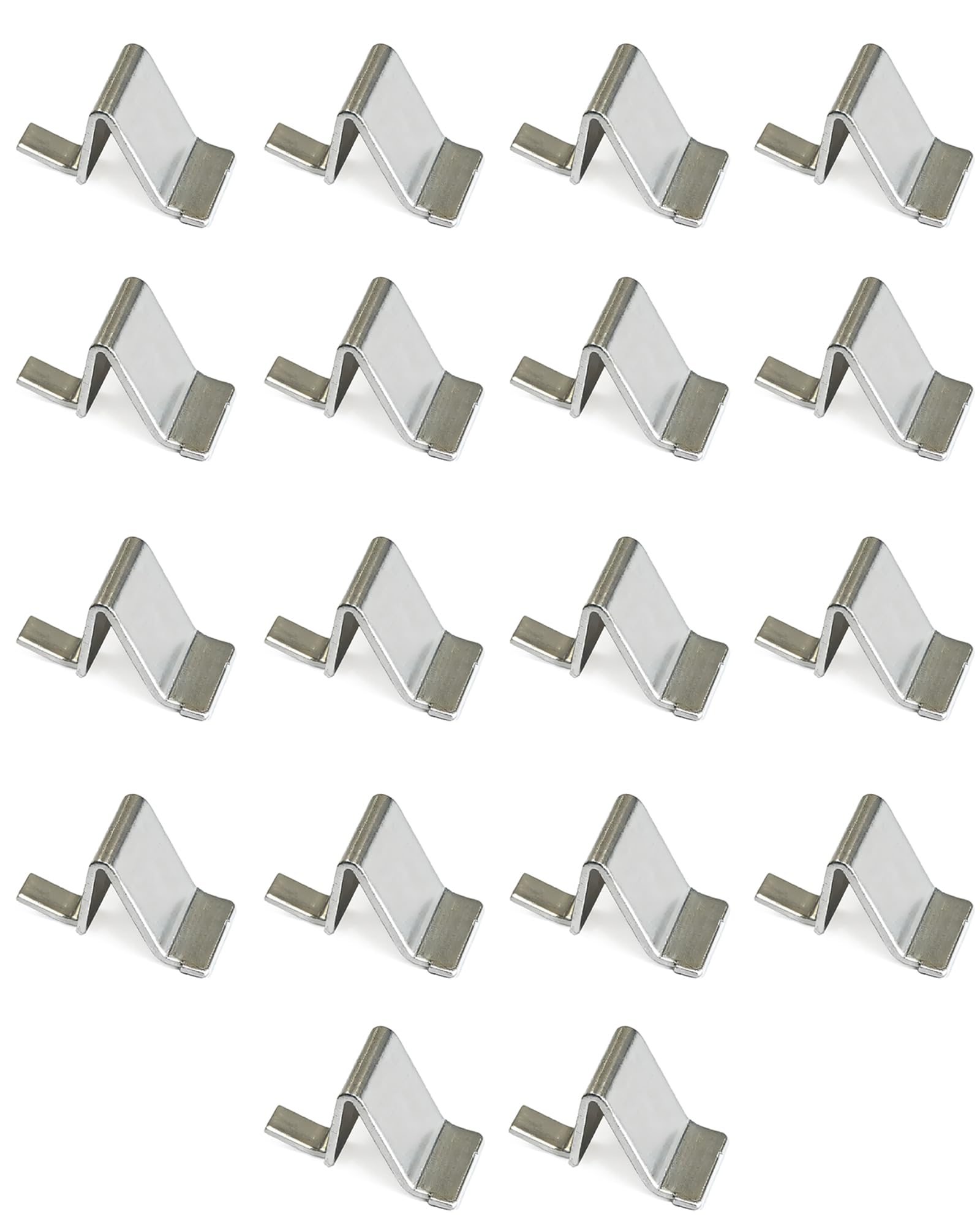 Silver Shelf Clips - Heavy Duty & Adjustable -7