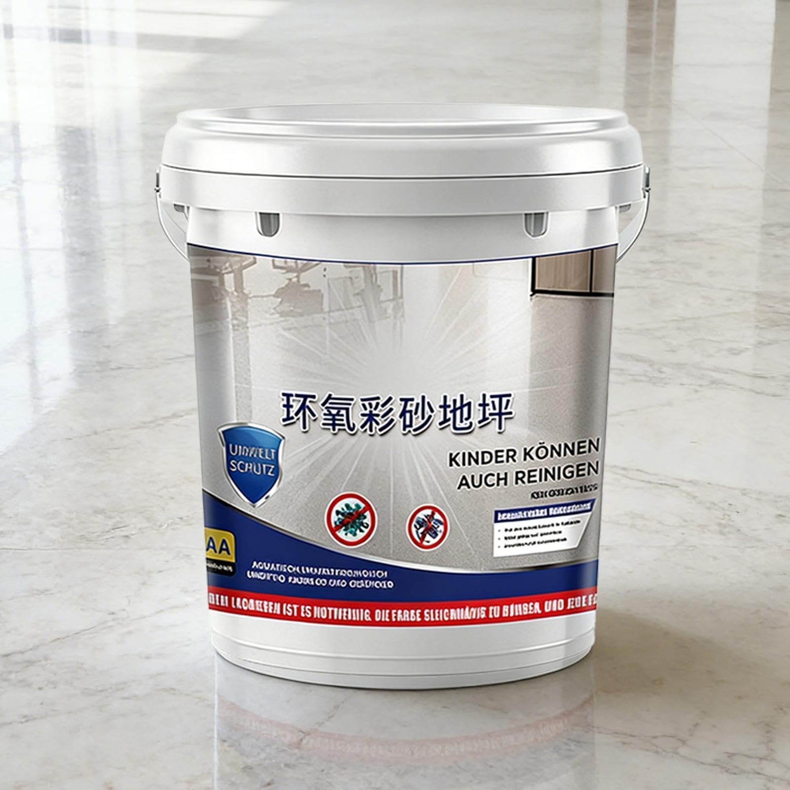 Générique Peinture Époxy Colorée Avec Paillettes | Revêtement Antidérapant Haute Brillance | Peinture Sol Époxy,Pour Sol En Béton, Maison, Domicile, Extérieur, Douche, Garage
