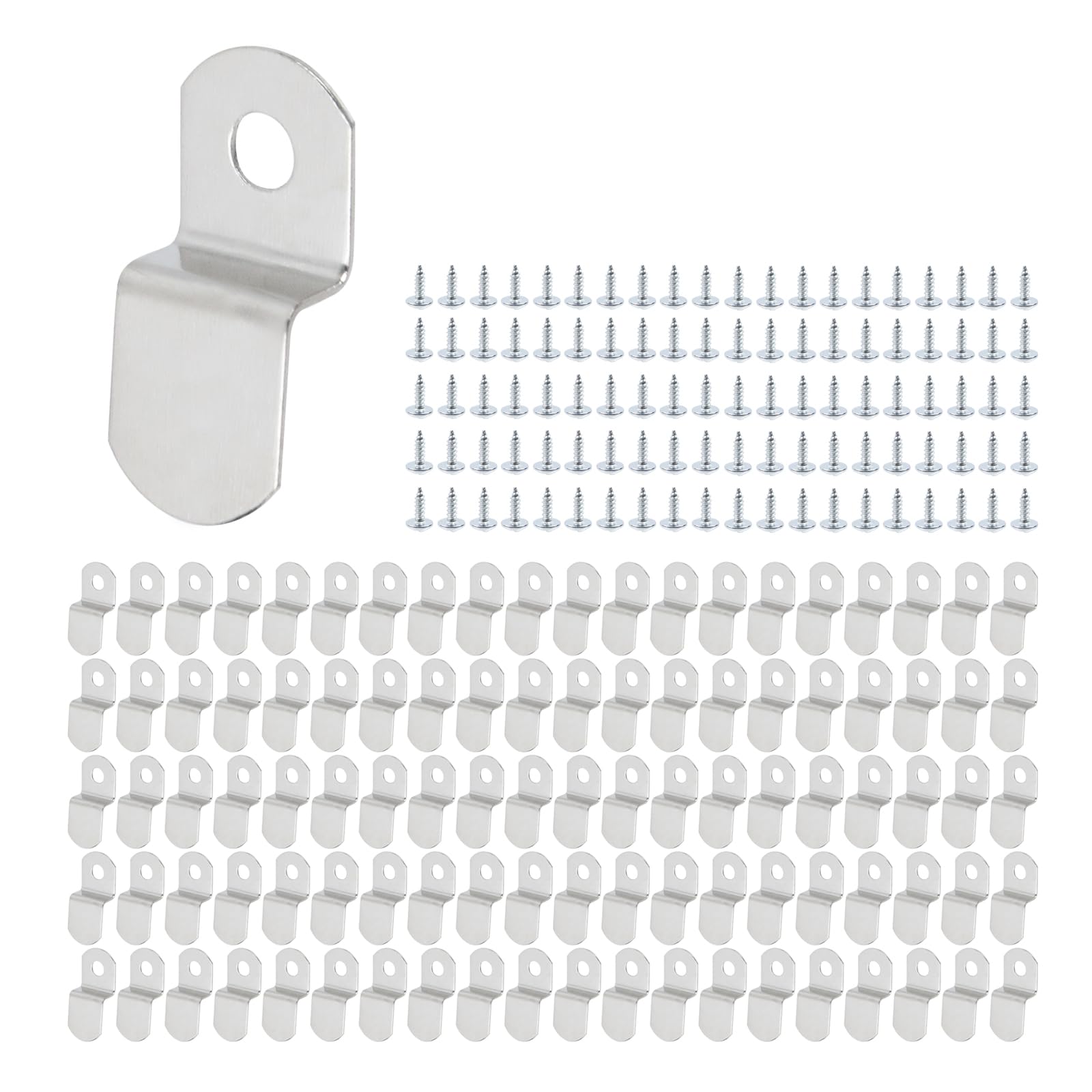 T Tulead Z Clips Canvas Clips Picture Frame Offset Clips 1/5" - 100PCS