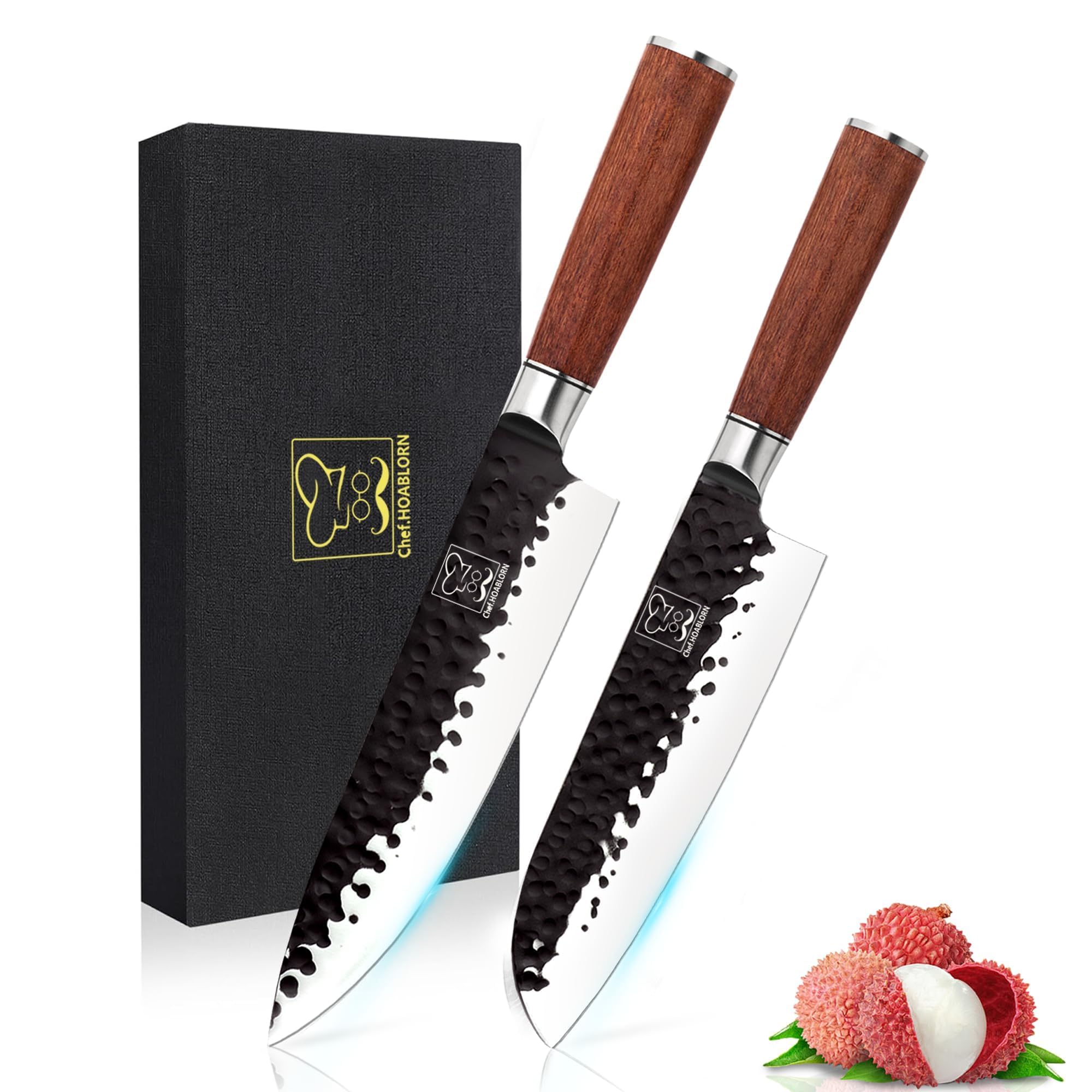 Ensemble de blocs de couteaux Porte-couteaux universel rond Porte-couteaux amovible Facile à nettoyer Gain de place Avec 5 couteaux Porte-couteaux de cuisine., CKF-10