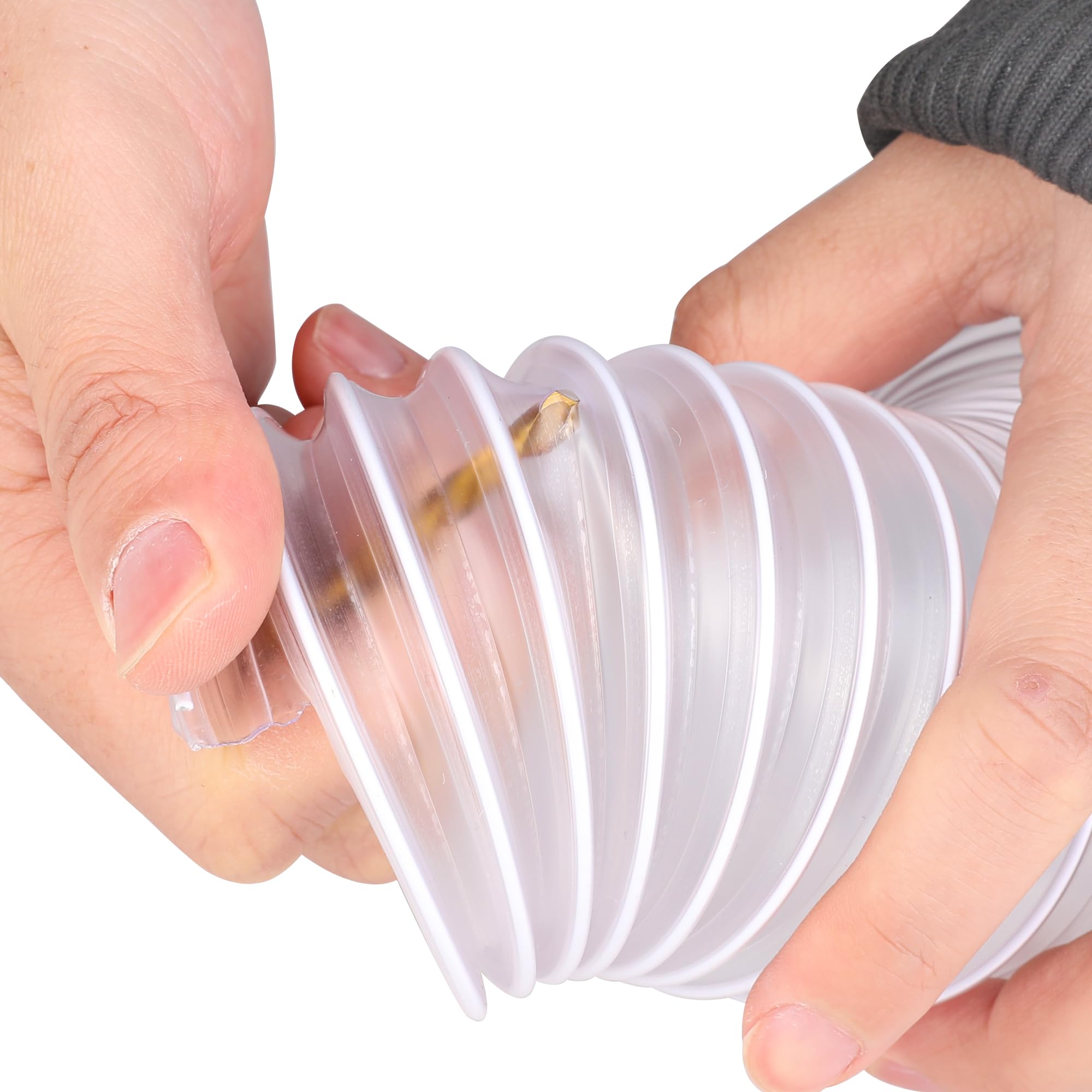 Manguera de recogida de polvo de 2-1/2 pulgadas, manguera de vacío flexible de PVC de 20 pies