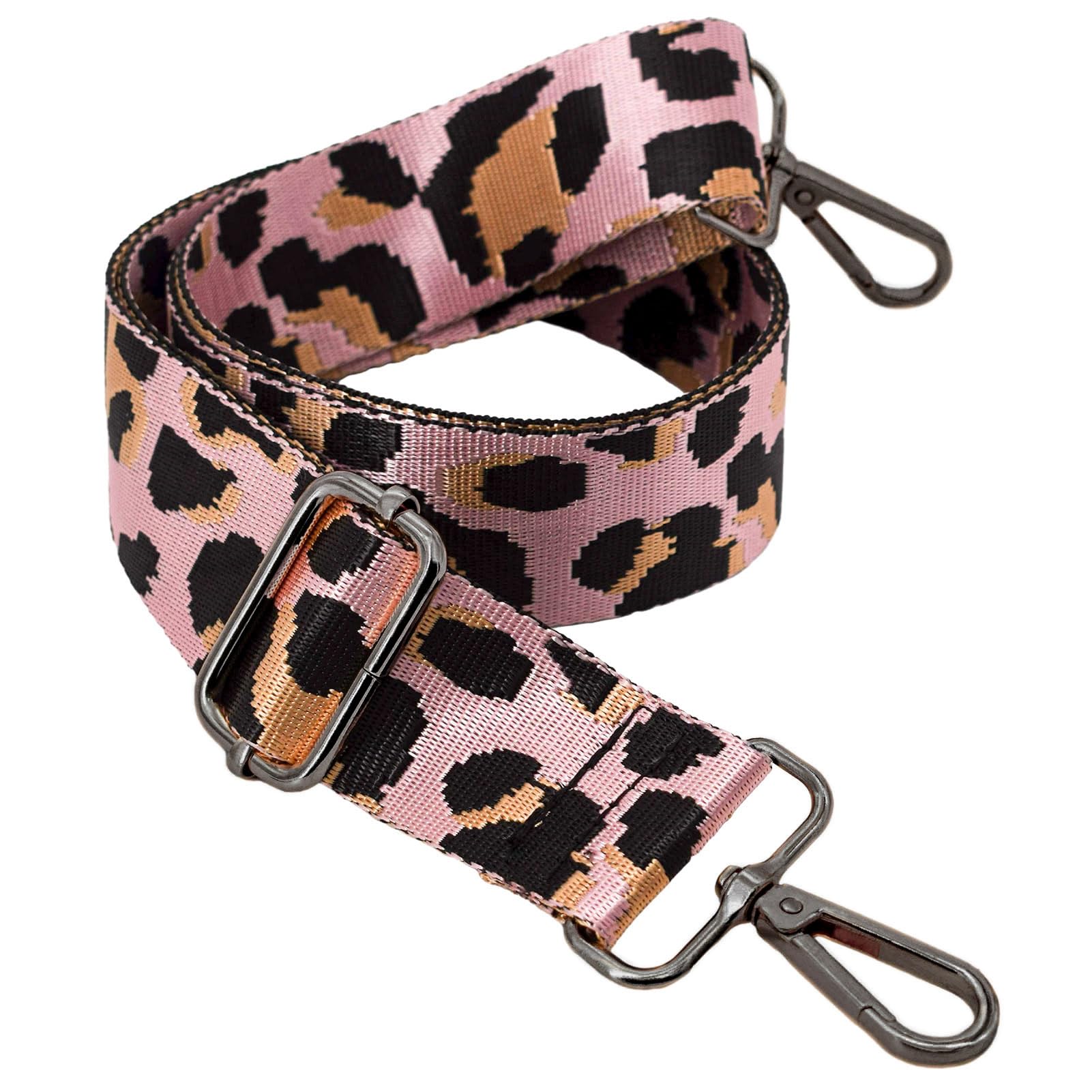 ROYGBCP Replacement Purse Strap Shoulder Strap Adjustable Crossbody Strap for Women Crossbody Wide Shoulder Bag, Pink, 28" to 51"