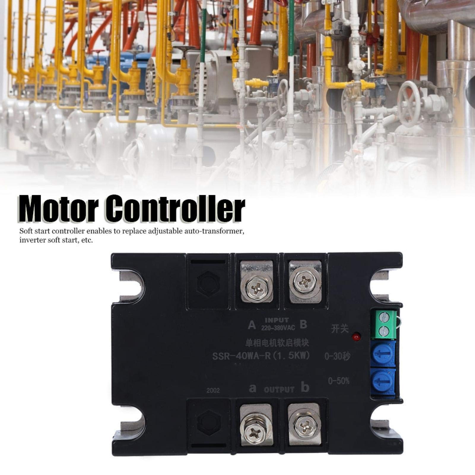 Regolatore Soft Start, Scheda di Avvio Motore, Parti Elettriche Accessorio per Motore Mono/bifase Inferiore in Alluminio, per Pompa Acqua, Ventilatore, Veicolo(Optical module)