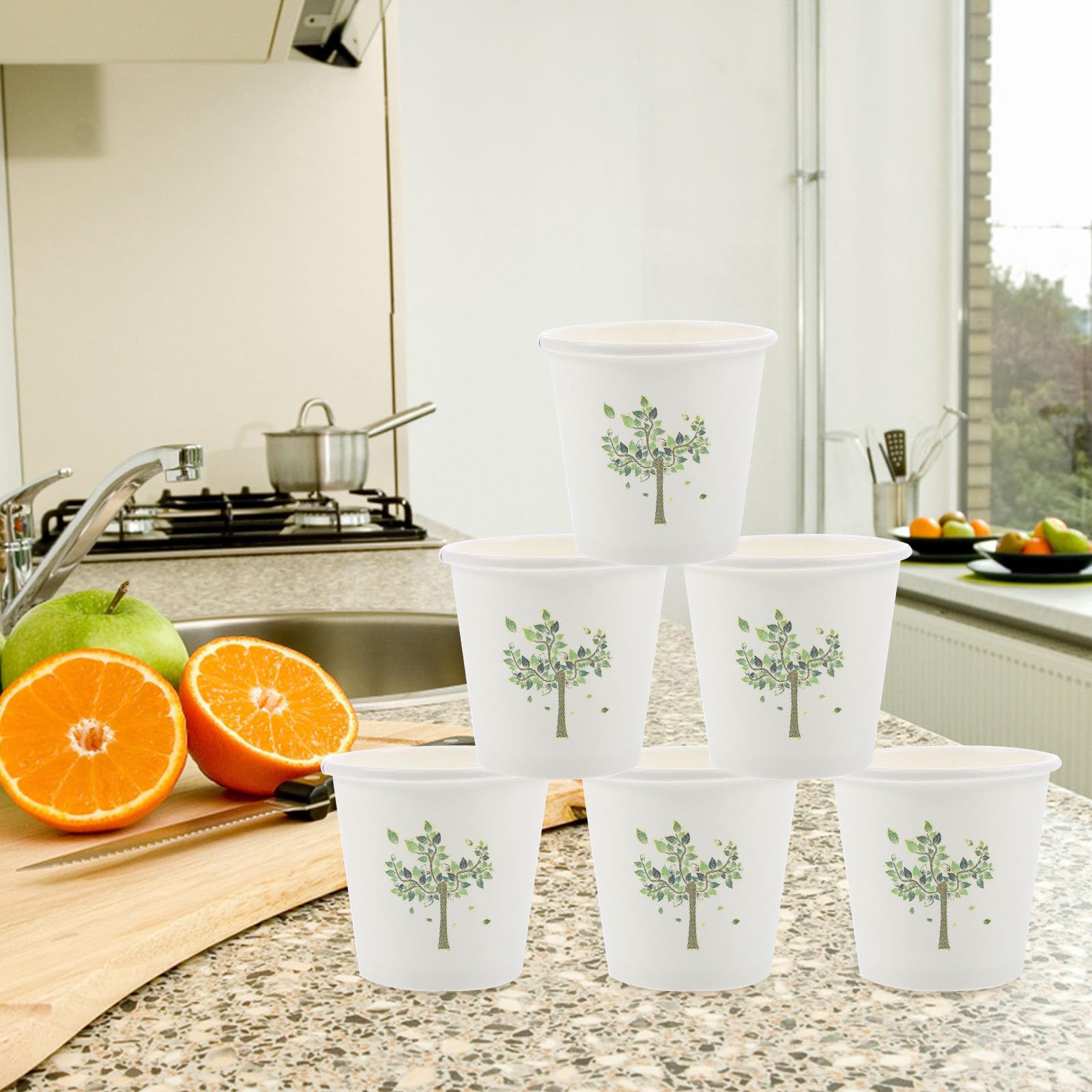 LABRIMP Vasos de Papel 500 Pcs 3 Oz 60ml para Fiestas Desechables y Seguros para Bebidas Simples y Eventos Sociales