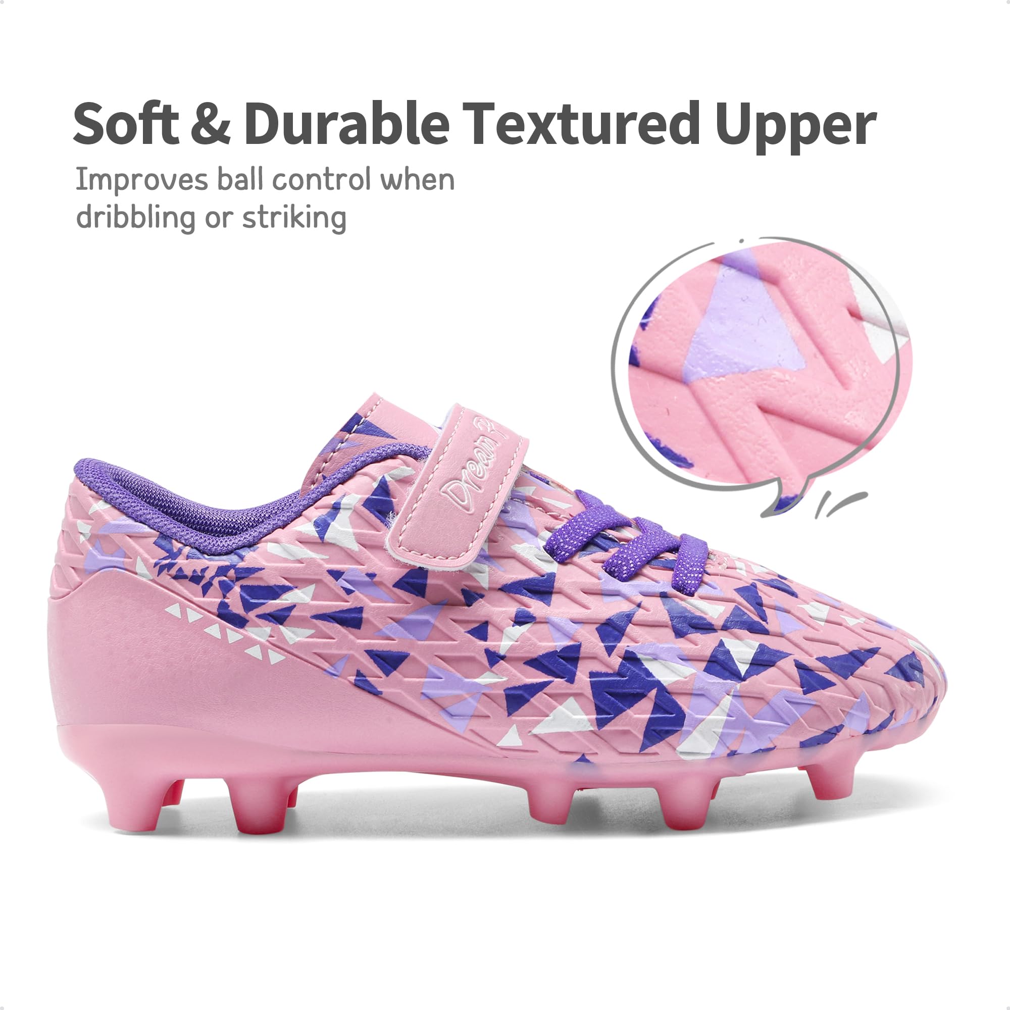 DREAM PAIRS Kids Botas de Fútbol Sala Niños Zapatos de Fútbol Transpirables Unisex Zapatillas de Entrenamiento Deportivas