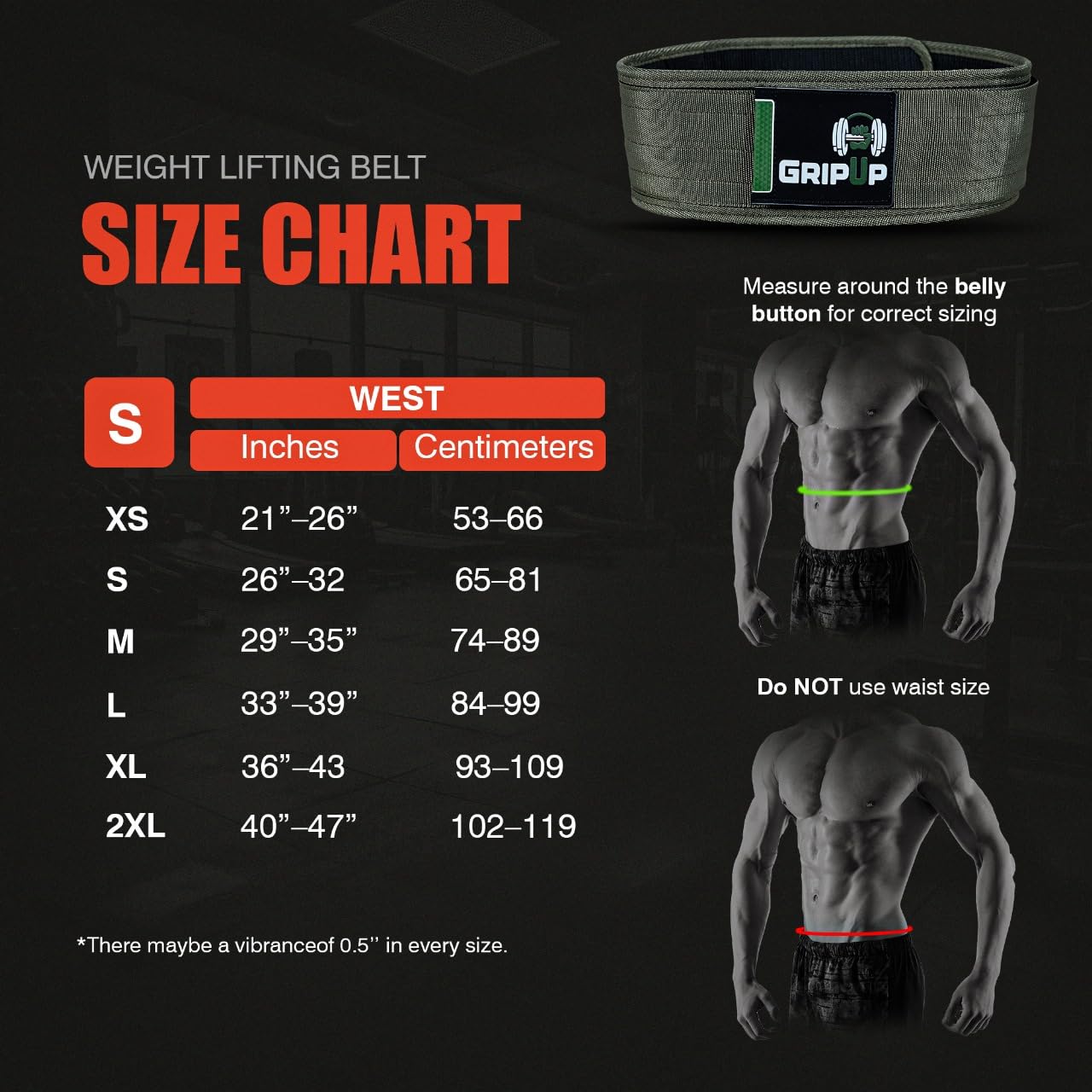 Ceinture de Musculation - Ceinture d'Haltérophilie pour Homme & Femme - 10cm Large - Powerlifting, CrossFit, Bodybuilding - Soutien Lombaire Réglable - Cuir Robust