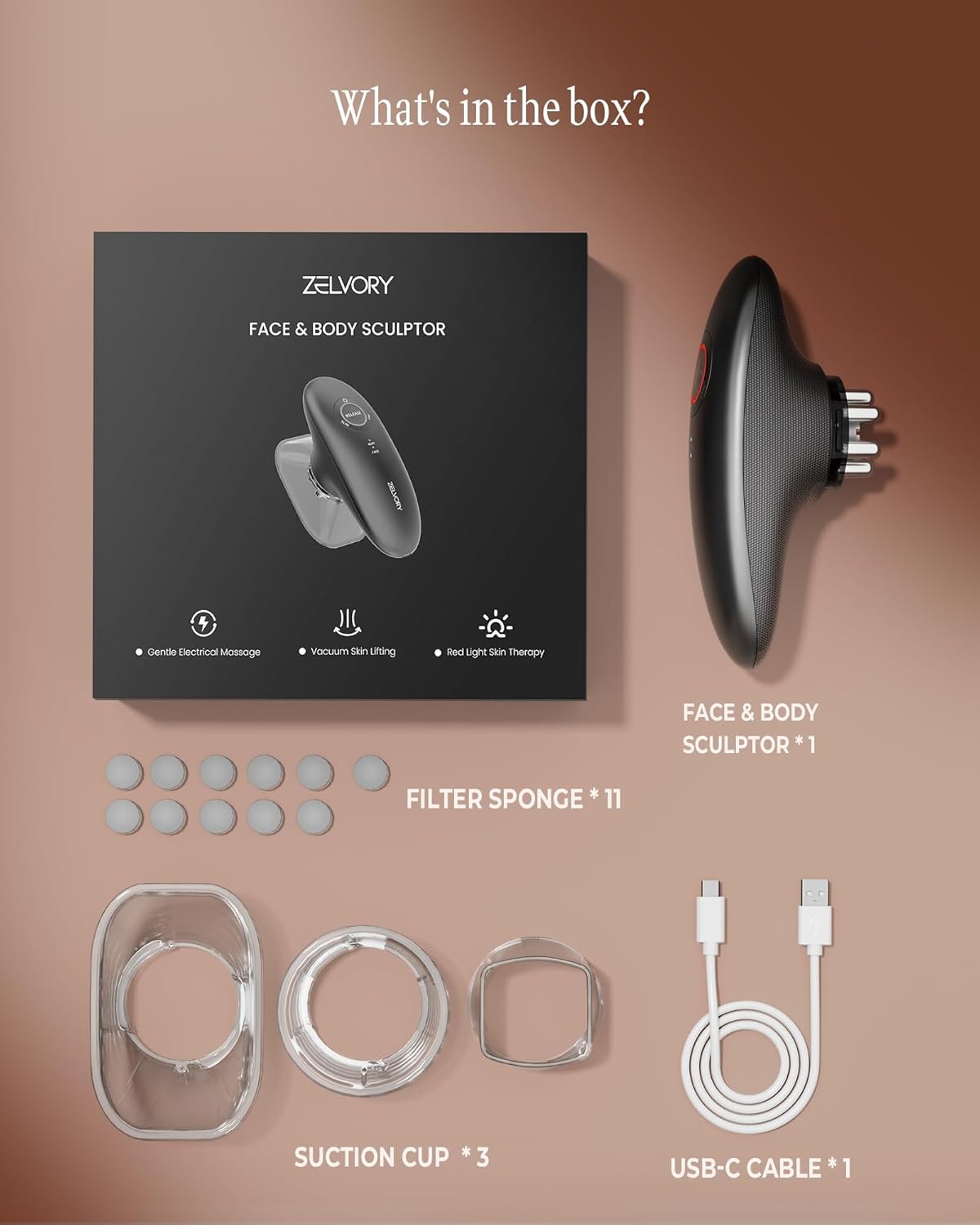 3-in-1 Body Sculpting Machine for Cellulite Remover, Electric Cellulite Massage Tool for Legs Belly Stomach Arms Fat, Home Used Body Sculptor Device with 3 Cups for Skin Tightening, Lymphatic Drainage - Image 9