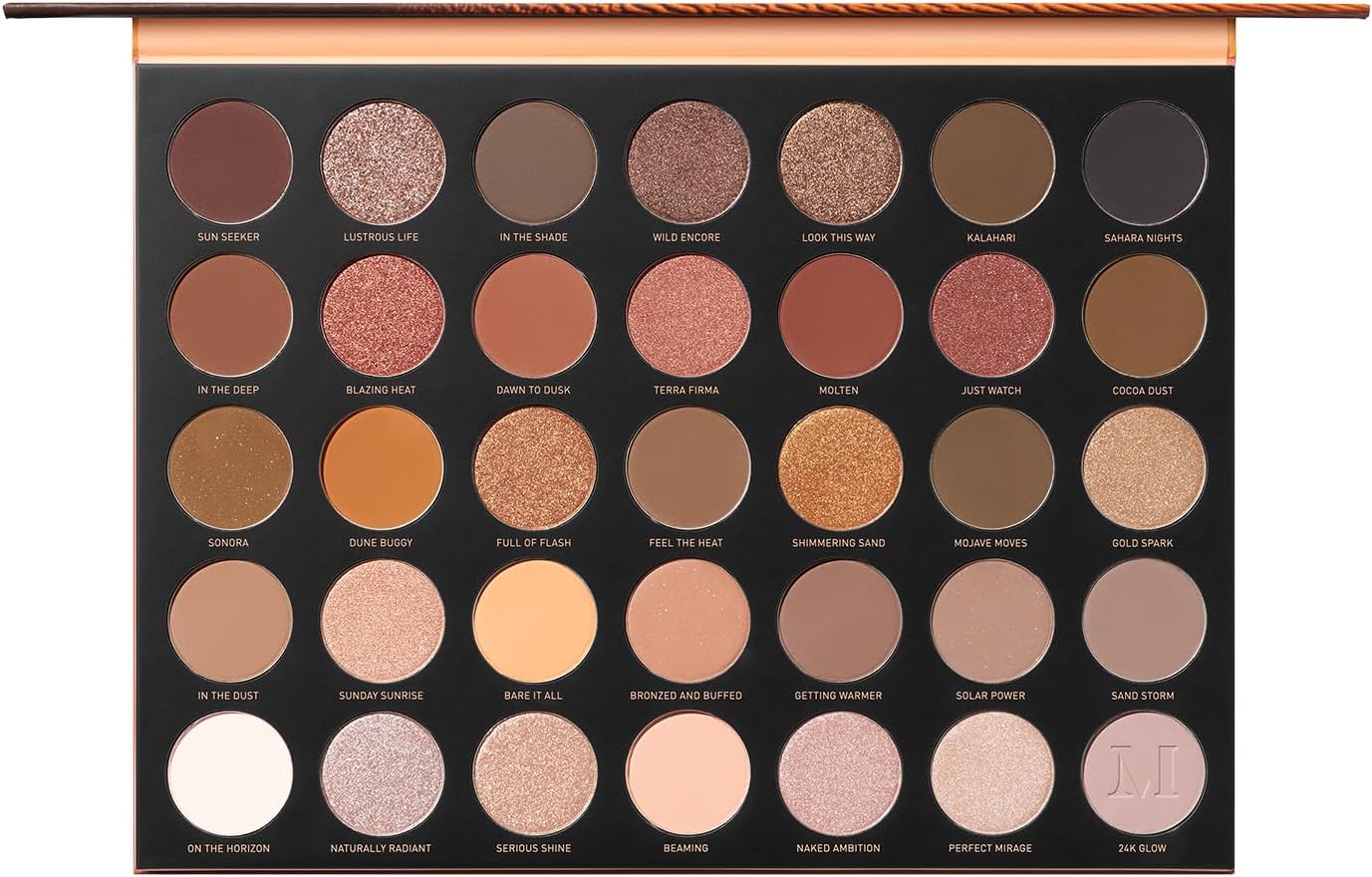 35U Makeup Palette - Gilded Desert Artistry Palette with Deep Metallics, Shimmers & Matte Pressed Pigments - Made to Build, Blend & Layer for Everyday, Versatile Makeup Looks (1.98 oz)