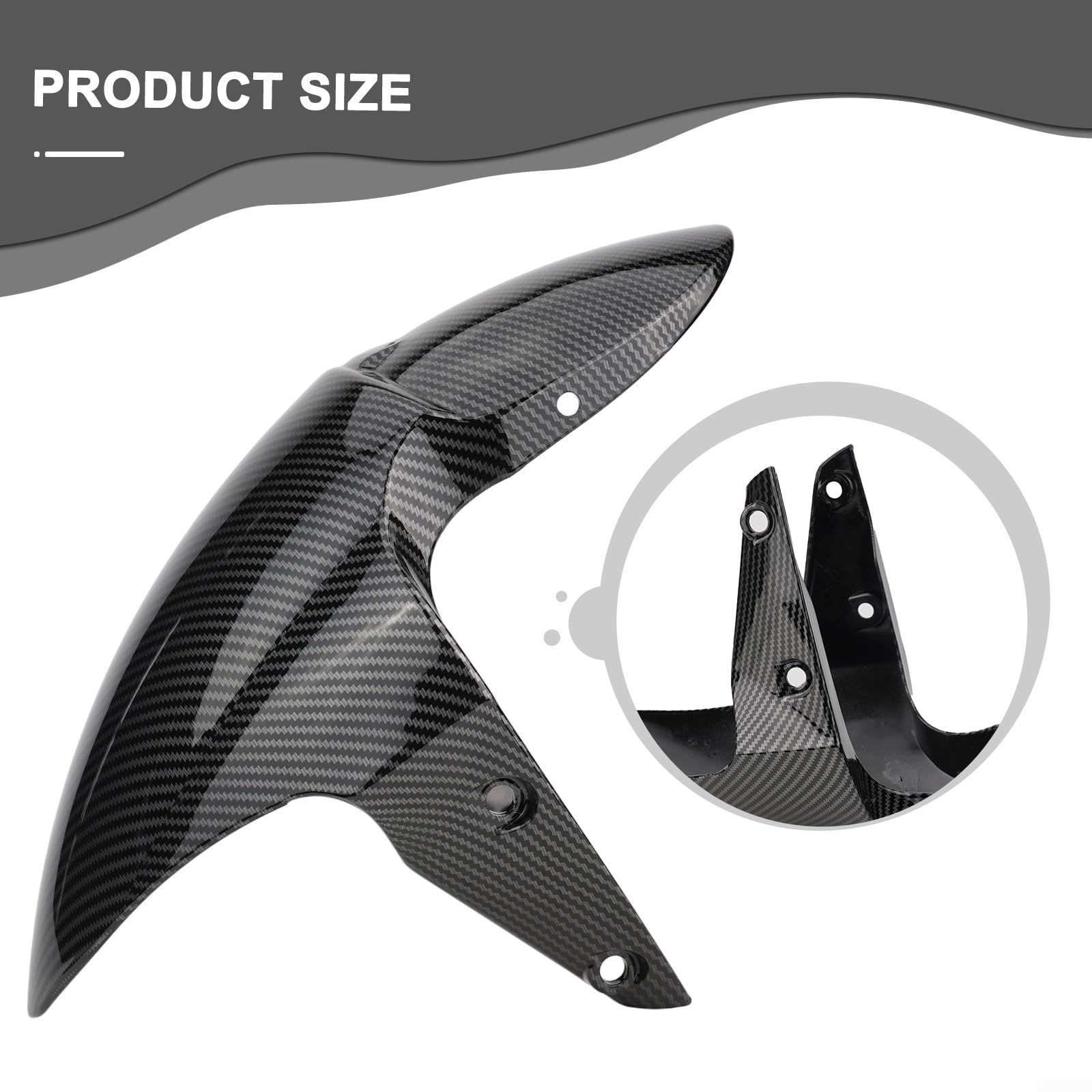 675 675R - Guardabarros de rueda delantera, guardabarros para motocicleta Triumph